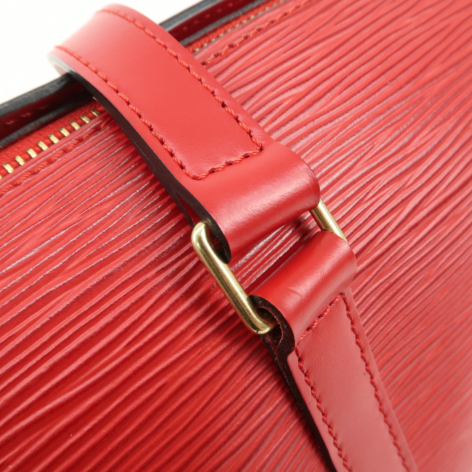 Louis Vuitton Epi Soufflo Hand Bag Castillian Red M52227 Used