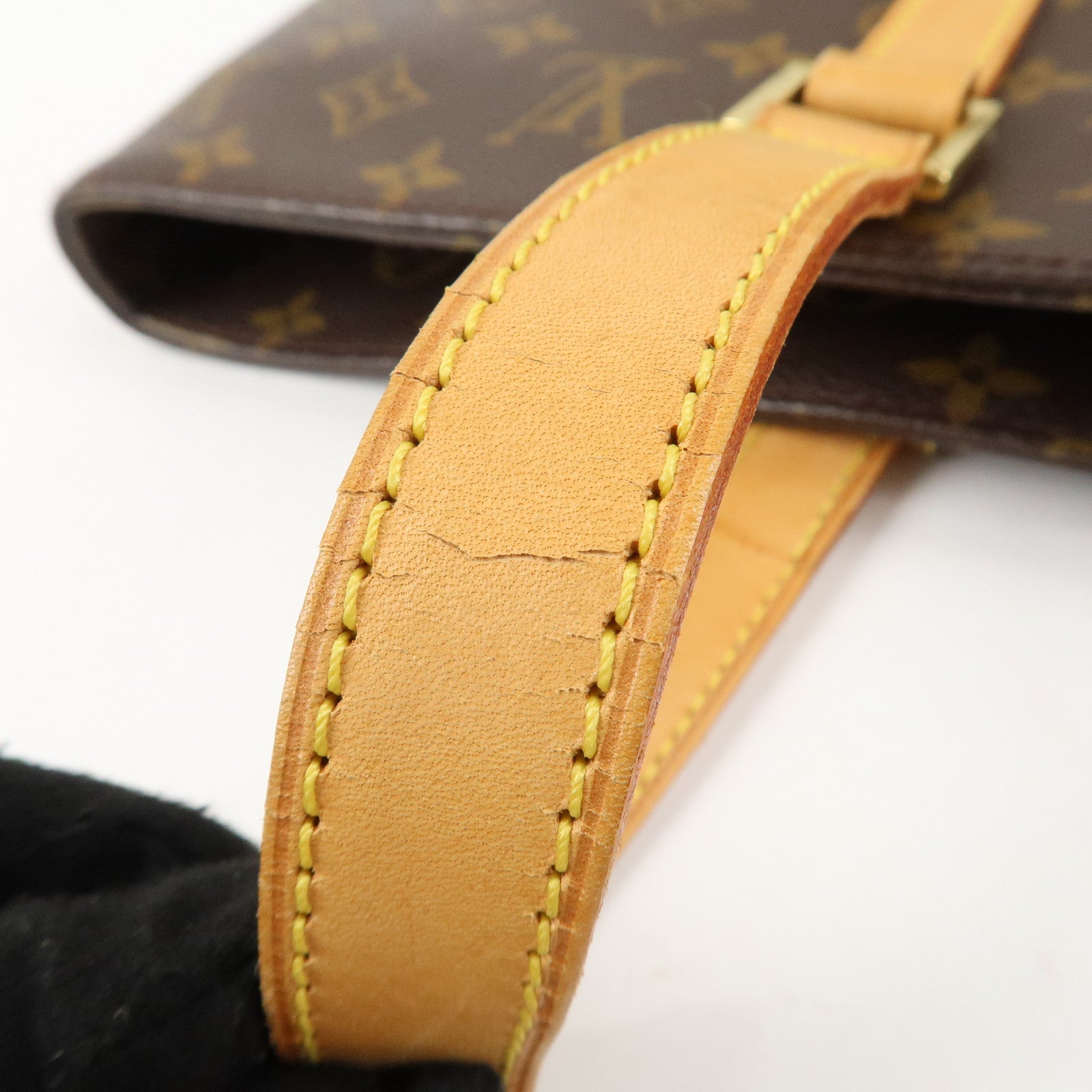 Louis Vuitton Monogram Luco Tote Bag Hand Bag Brown M51155 Used