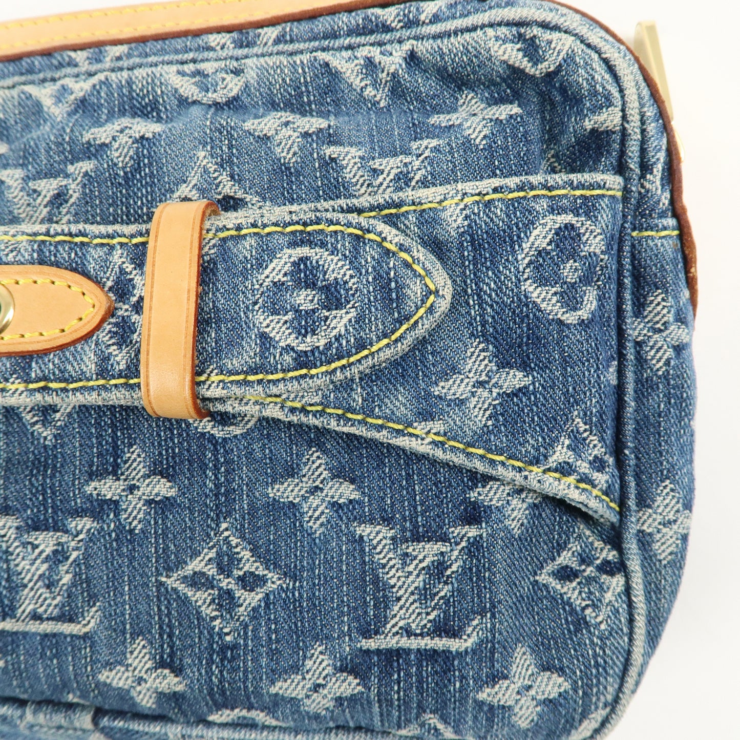 Louis Vuitton Monogram Denim Bum Bag Waist Bag Blue M95347