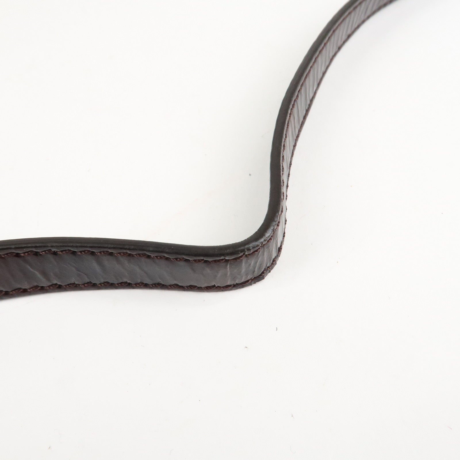 FENDI Zucca Canvas Patent Shoulder Bag Brown Black 8BT163 Used