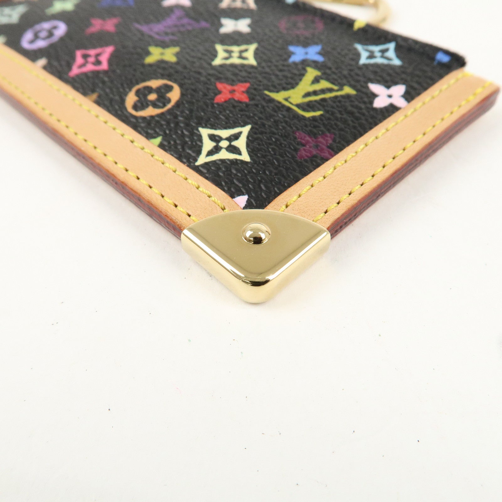 Louis Vuitton Monogram Multi Color Pochette Cles Noir M92654 Used