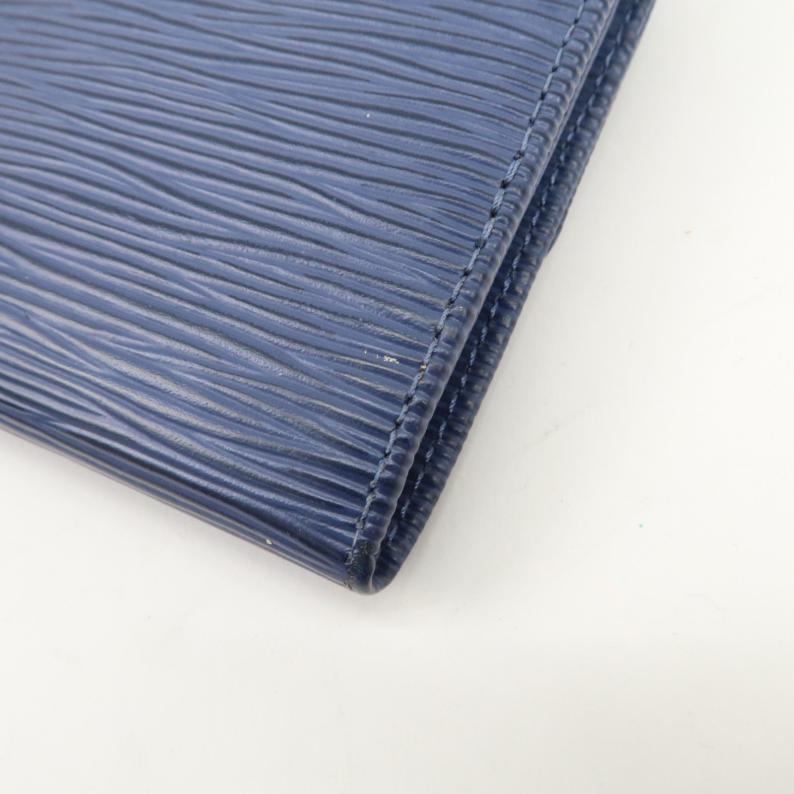 Louis Vuitton Epi Porte Monnaie Credit Wallet Toledo Blue M6359G Used