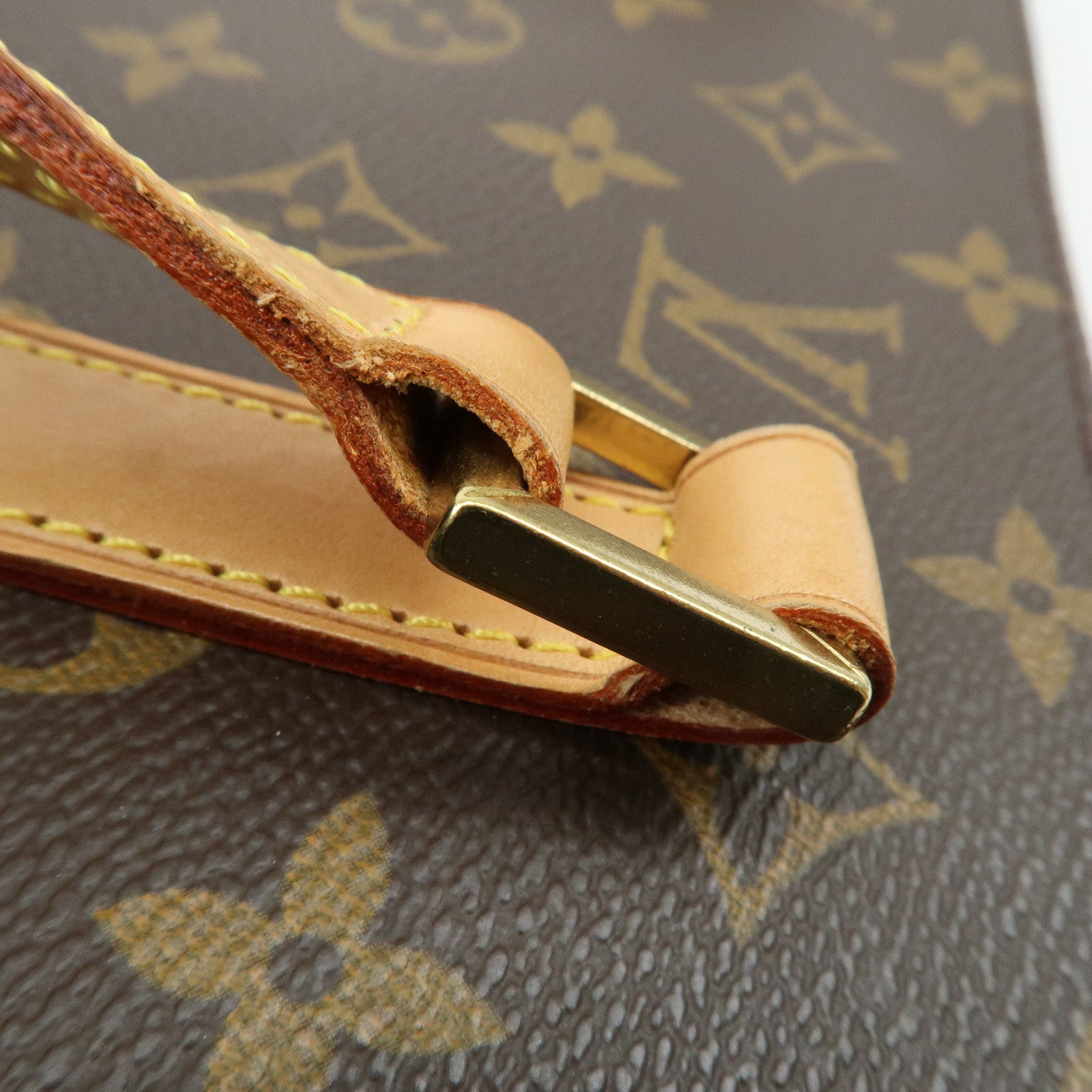 Louis Vuitton Monogram Luco Tote Bag Hand Bag Brown M51155 Used