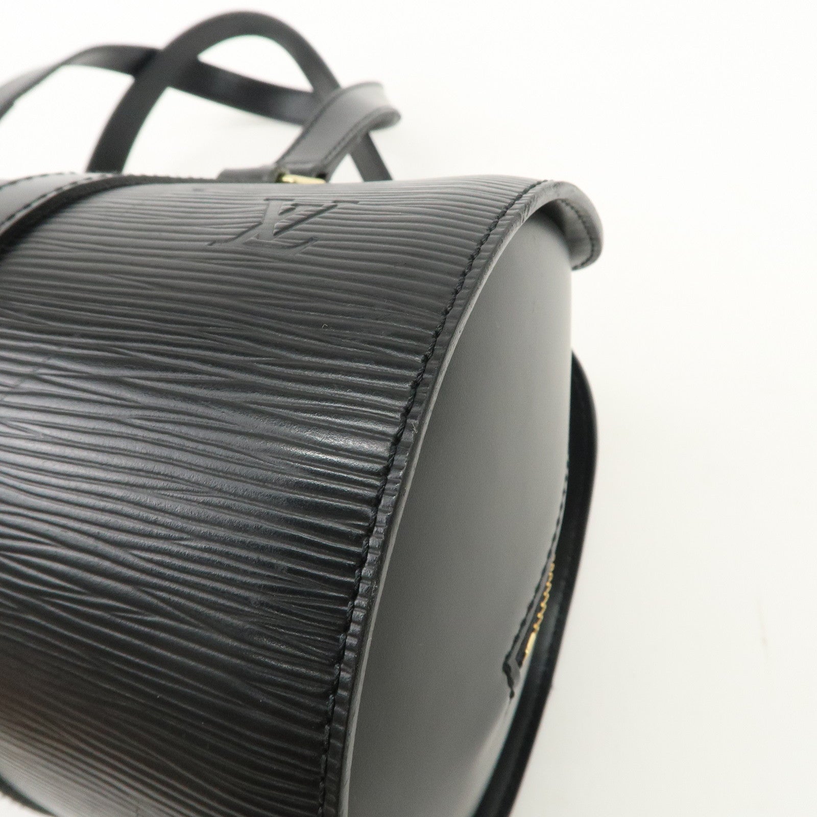 Louis Vuitton Epi Soufflot & Pouch Hand Bag Noir Black M52862 Used