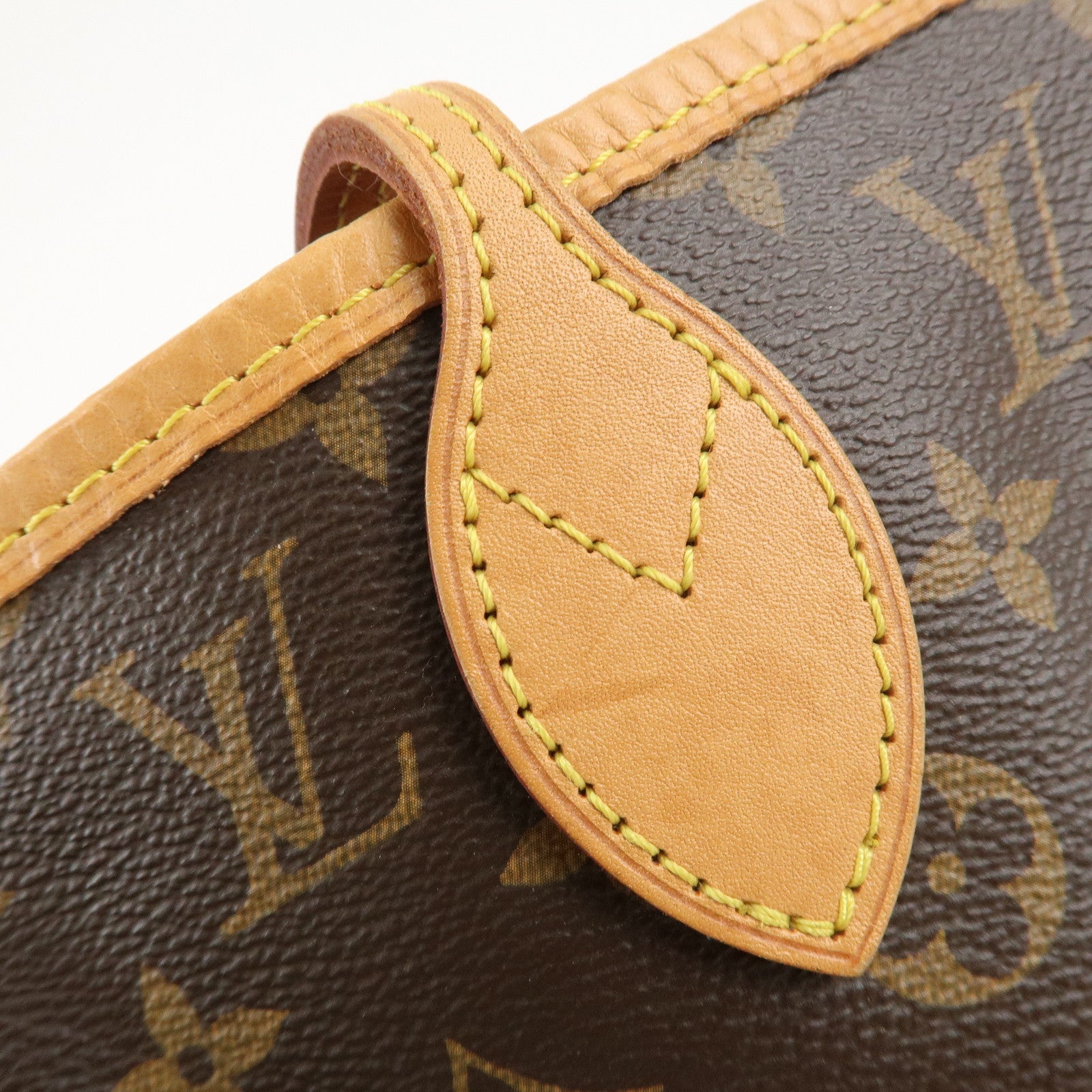 Louis Vuitton Monogram Patches Neverfull MM Tote Bag Pouch M43988 Used