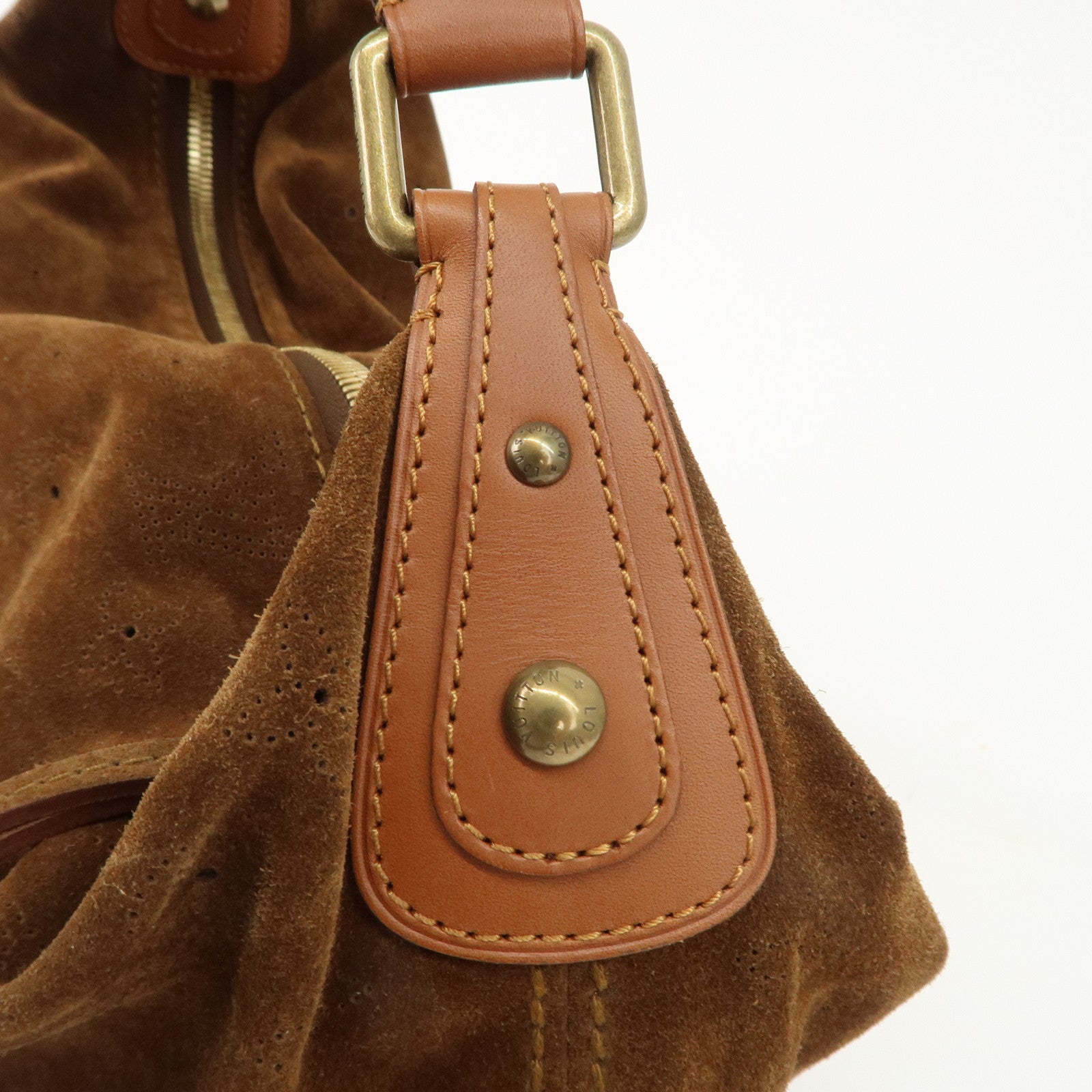 Louis Vuitton Monogram Suede Onata GM Shoulder Bag M95120 Used