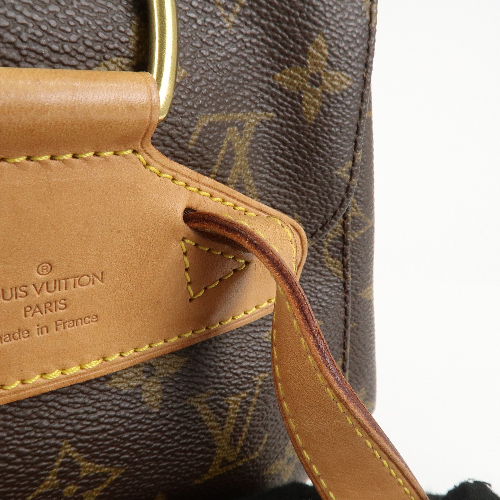 Louis Vuitton Monogram Montsouris MM Back Pack Bag M51136 Used