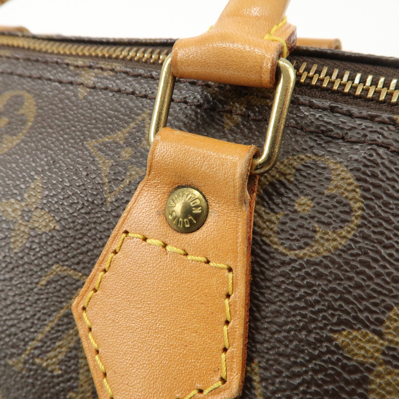 Louis Vuitton Monogram Speedy 30 Hand Bag Boston Bag M41526 Used