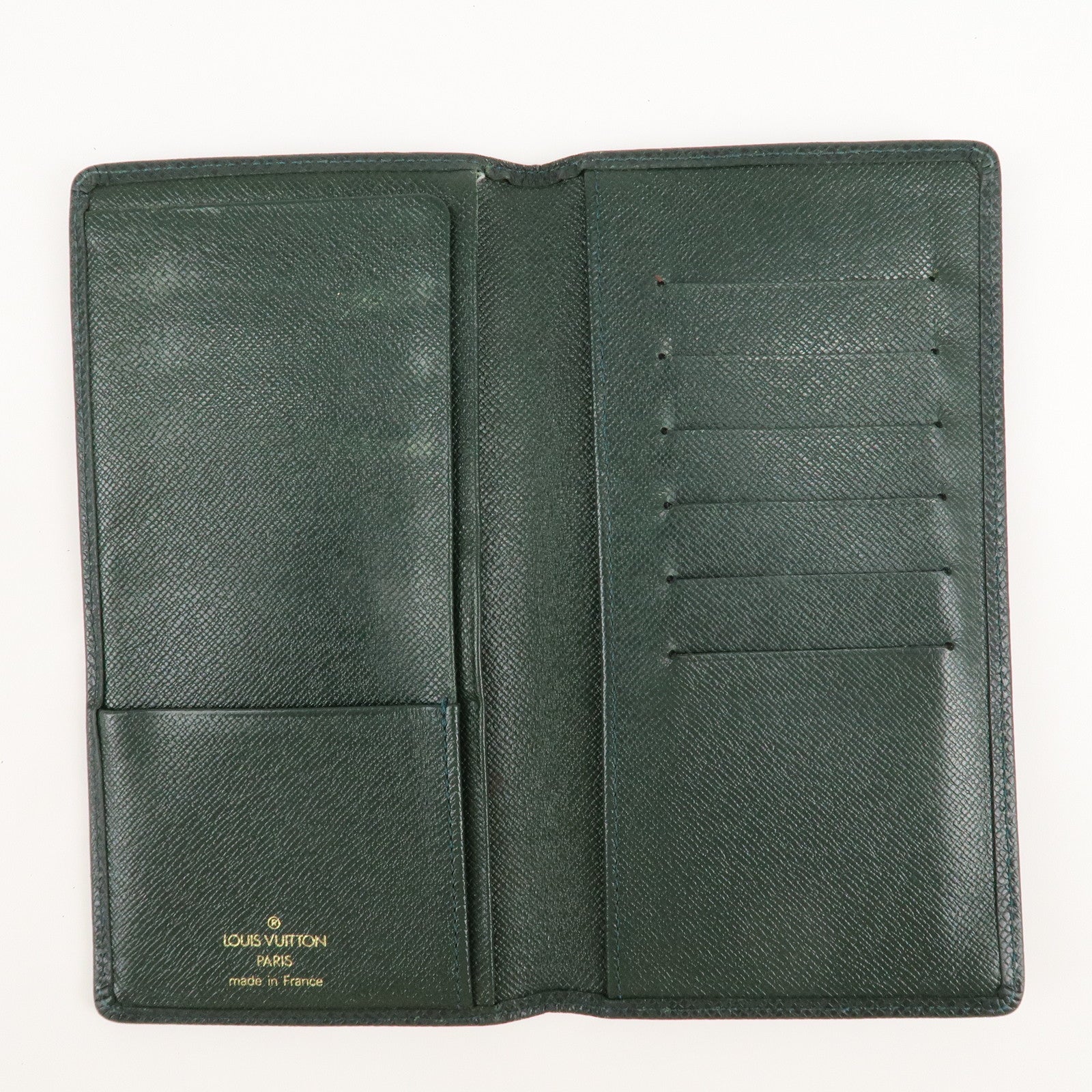 Louis Vuitton Taiga Set of 2 Wallet Epicea M30394 M30454 Used