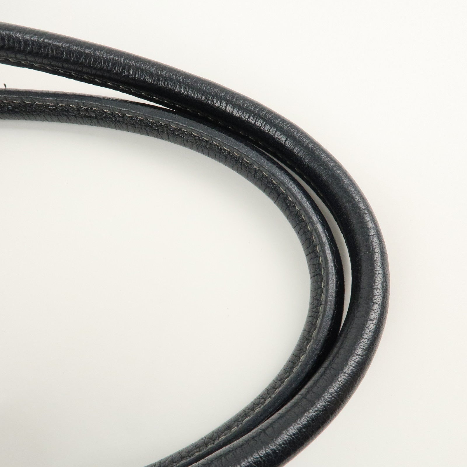 HERMES Garden Party Toile Ash Leather PM H Stamped Tote Bag Used