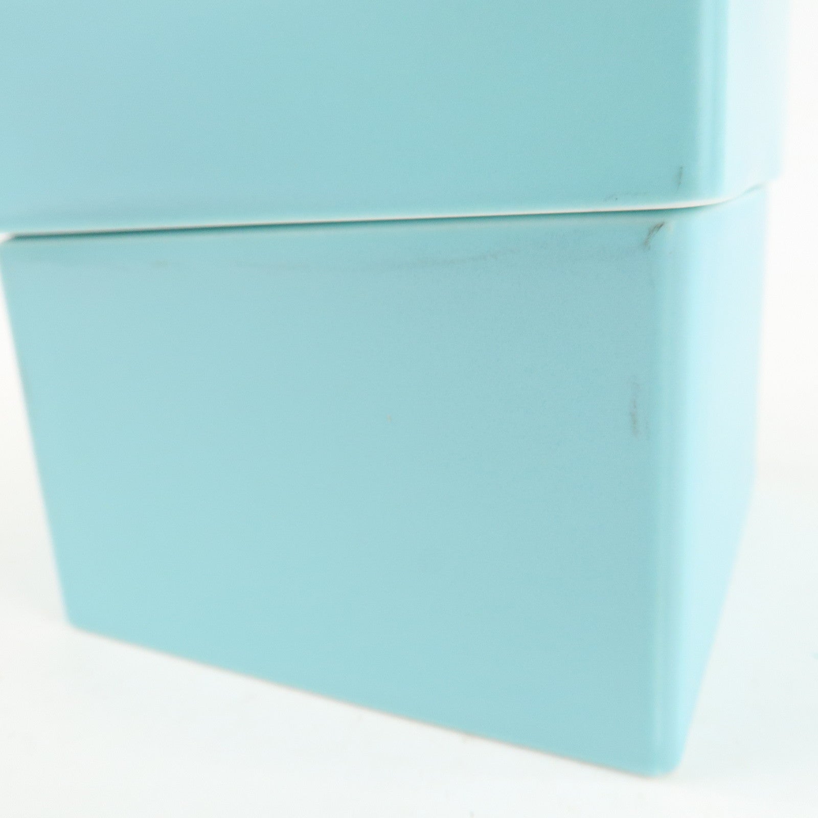 Tiffany&Co. Set of 2 Bone Ash Bone China Pottery Box Blue Used