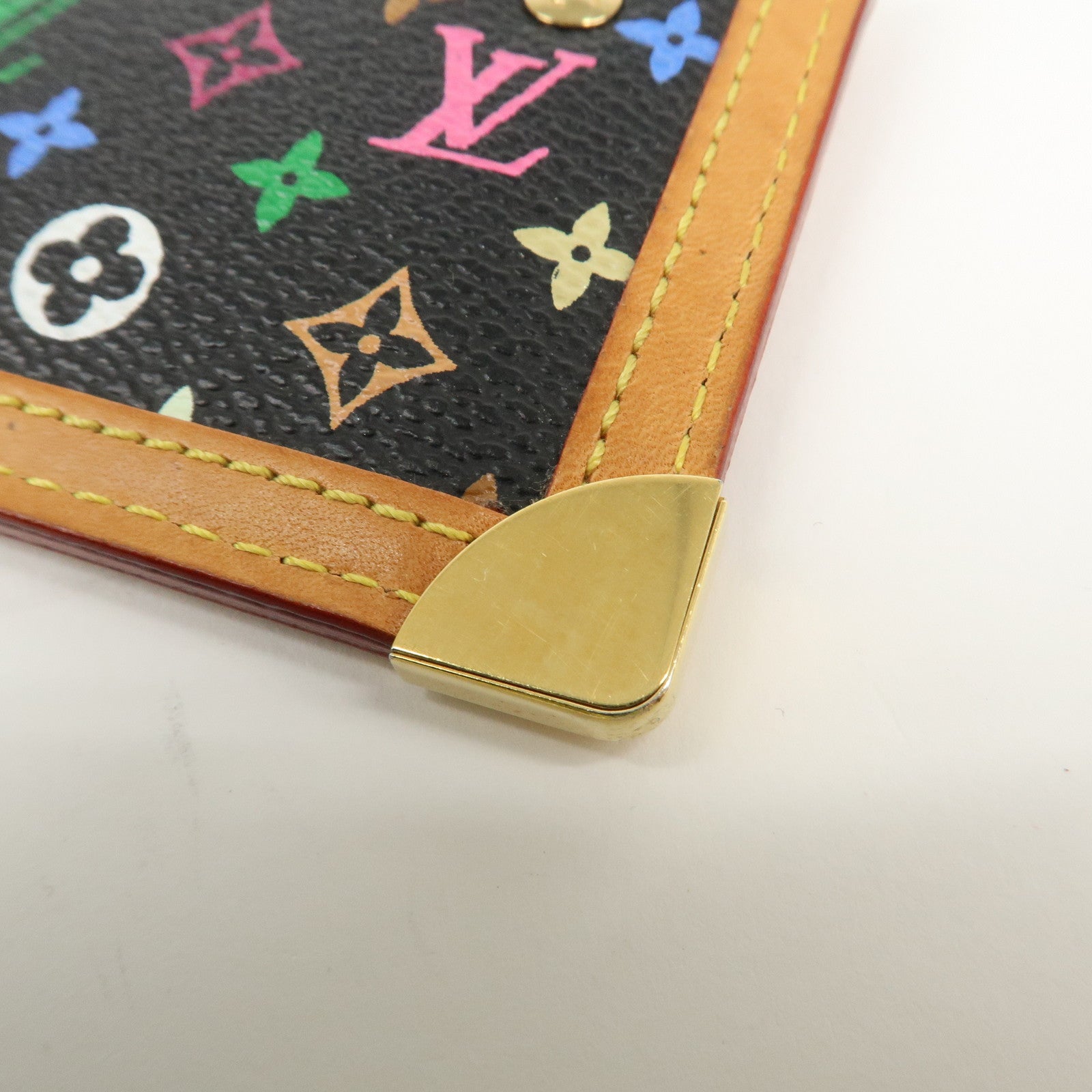 Louis Vuitton Monogram Multicolor Pochette Cles Noir M92654 Used
