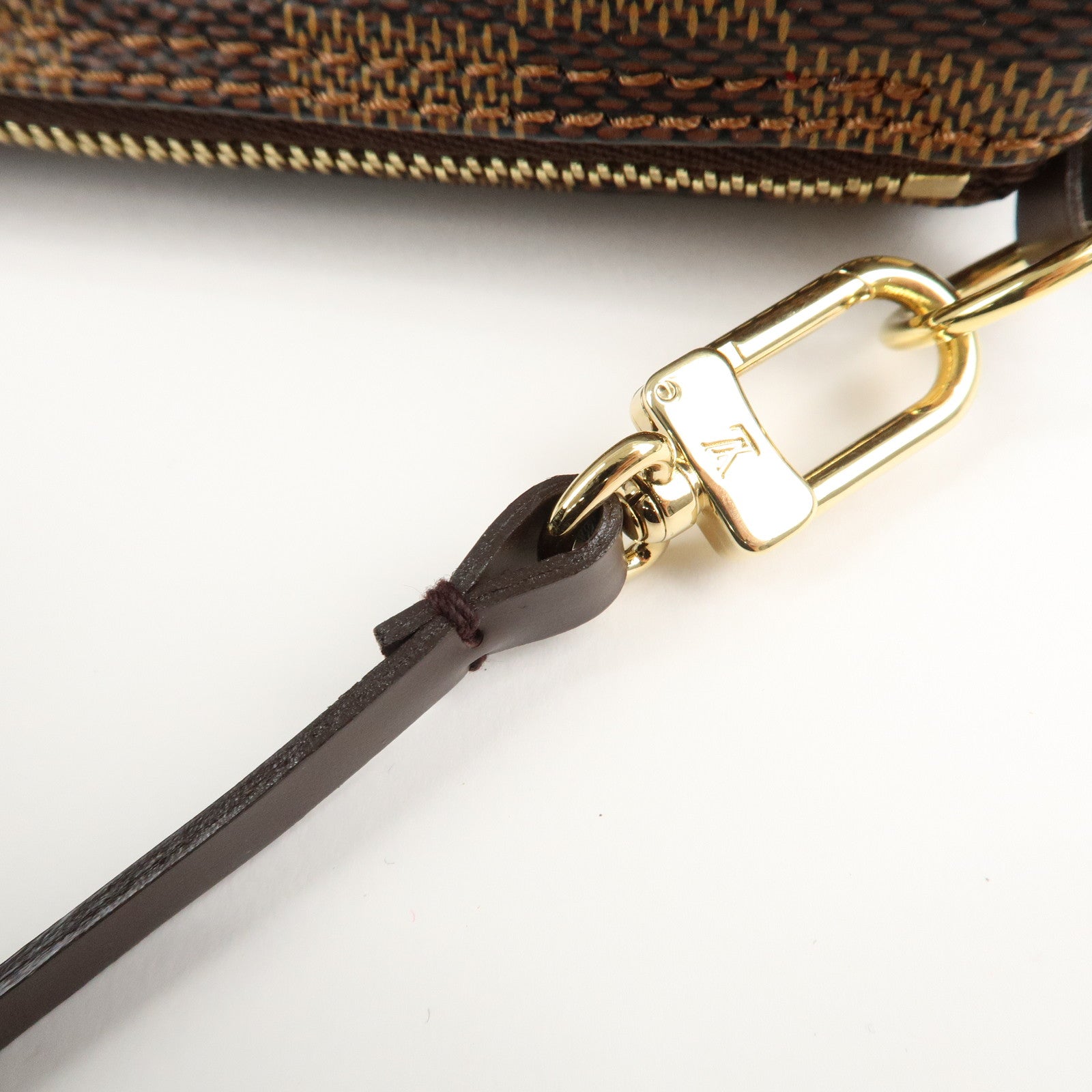 Louis Vuitton Damier Pouch for Papillon Bag Mini Bag Brown Used