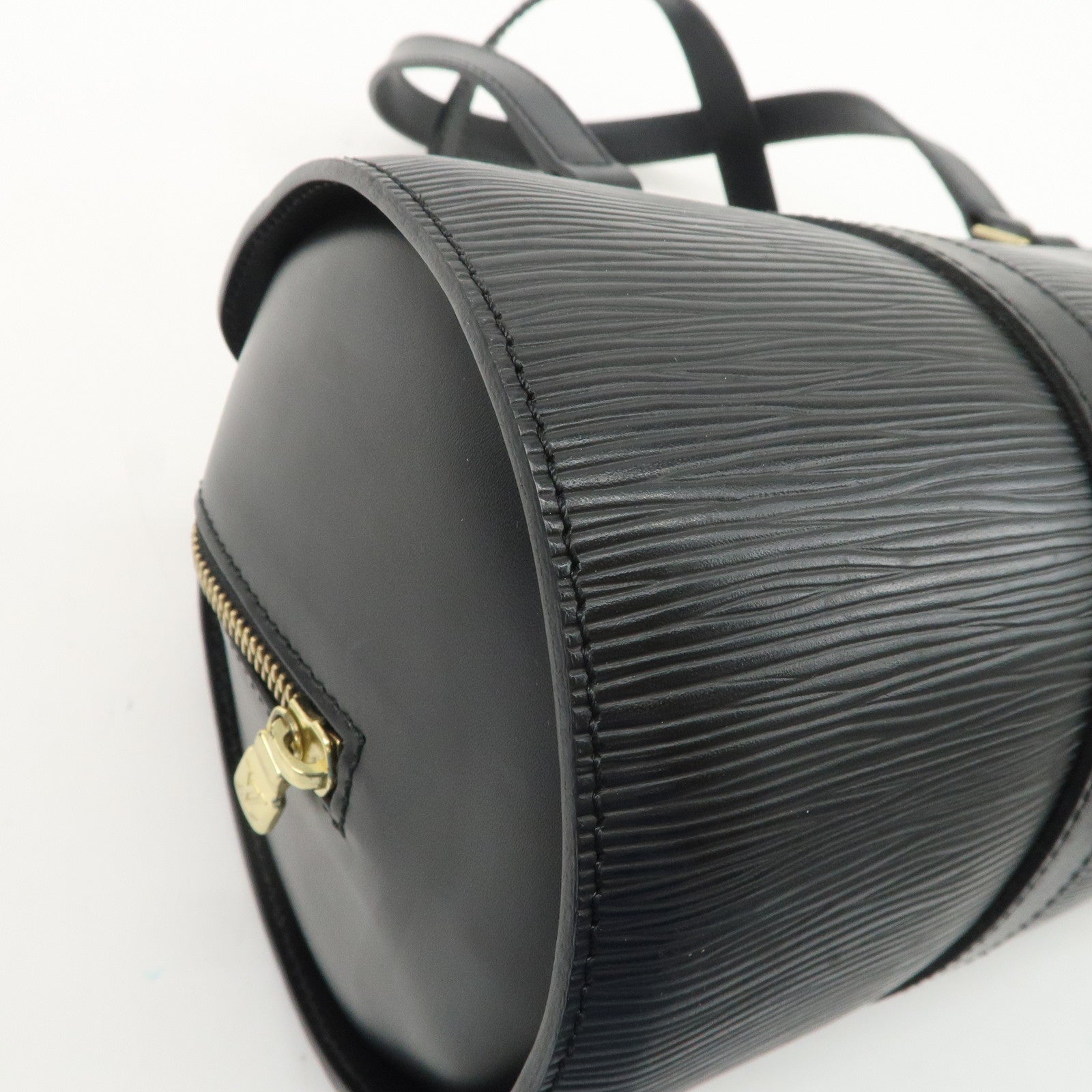Louis Vuitton Epi Soufflot & Pouch Hand Bag Noir Black M52862 Used