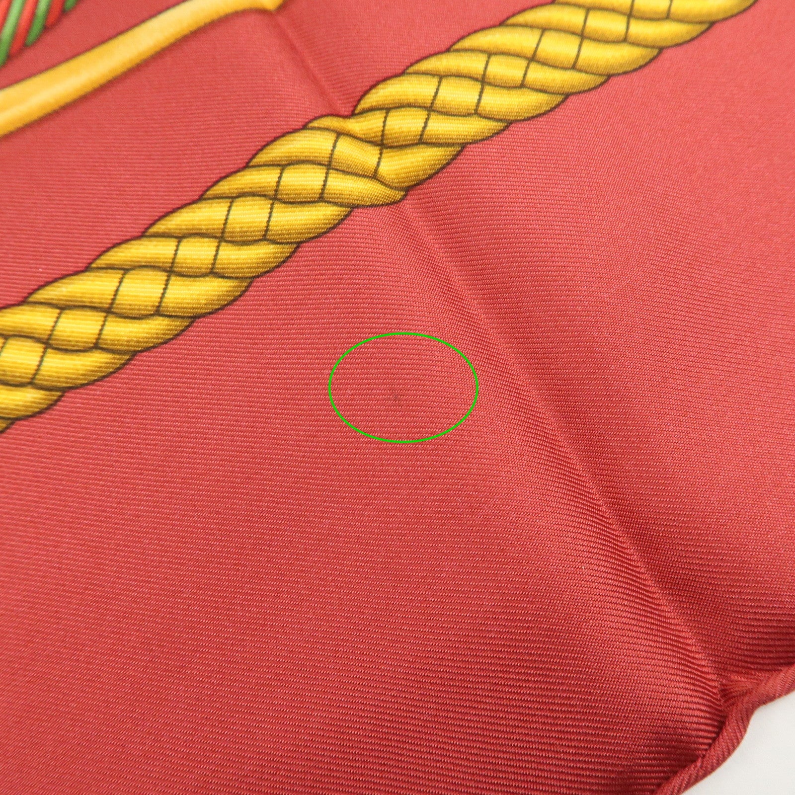 HERMES Carre 90 100% Silk Scarf LES TAMBOURS Drum Print Wine Red Used