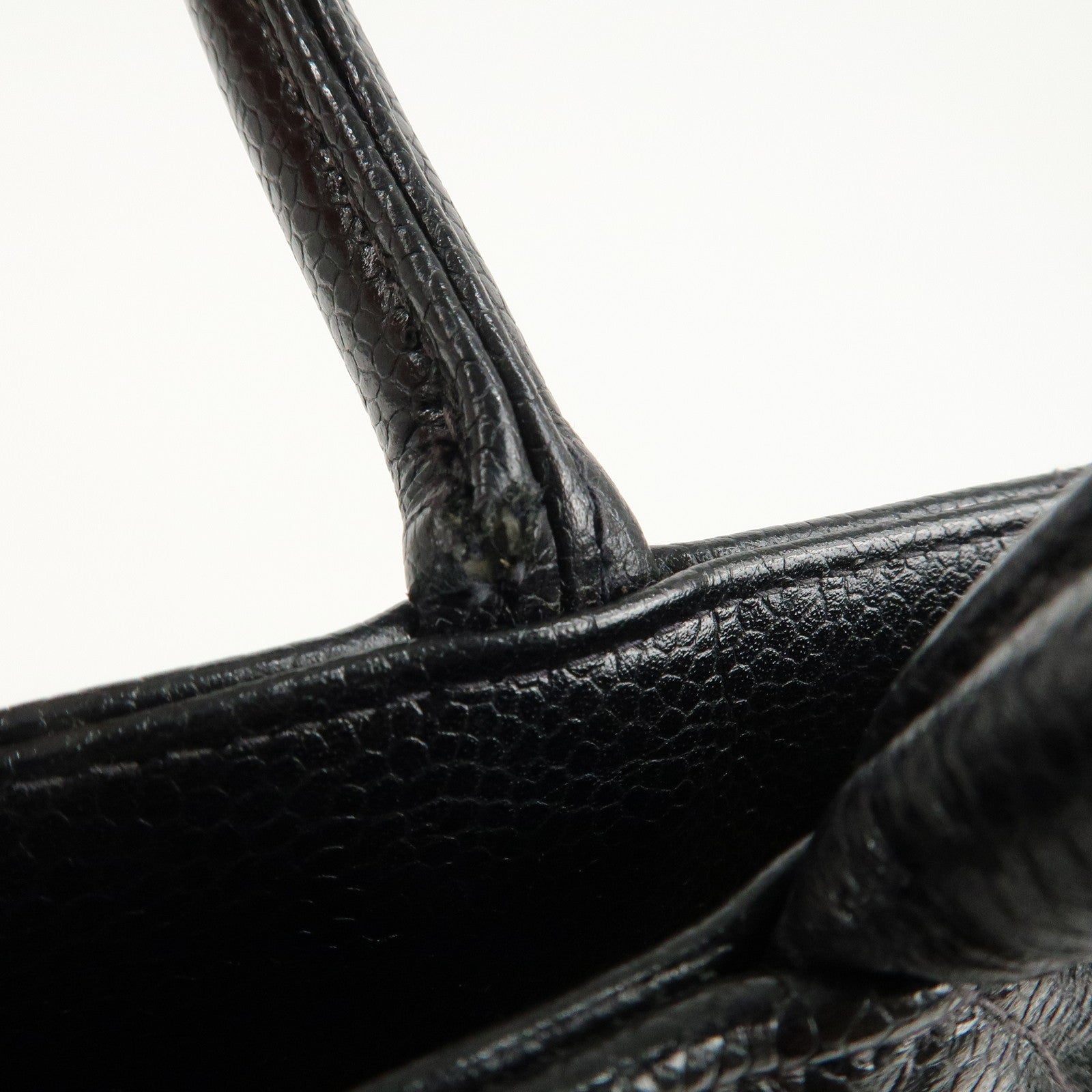 CHANEL Caviar Skin Matelasse Tote Bag Hand bag Black A01804 Used