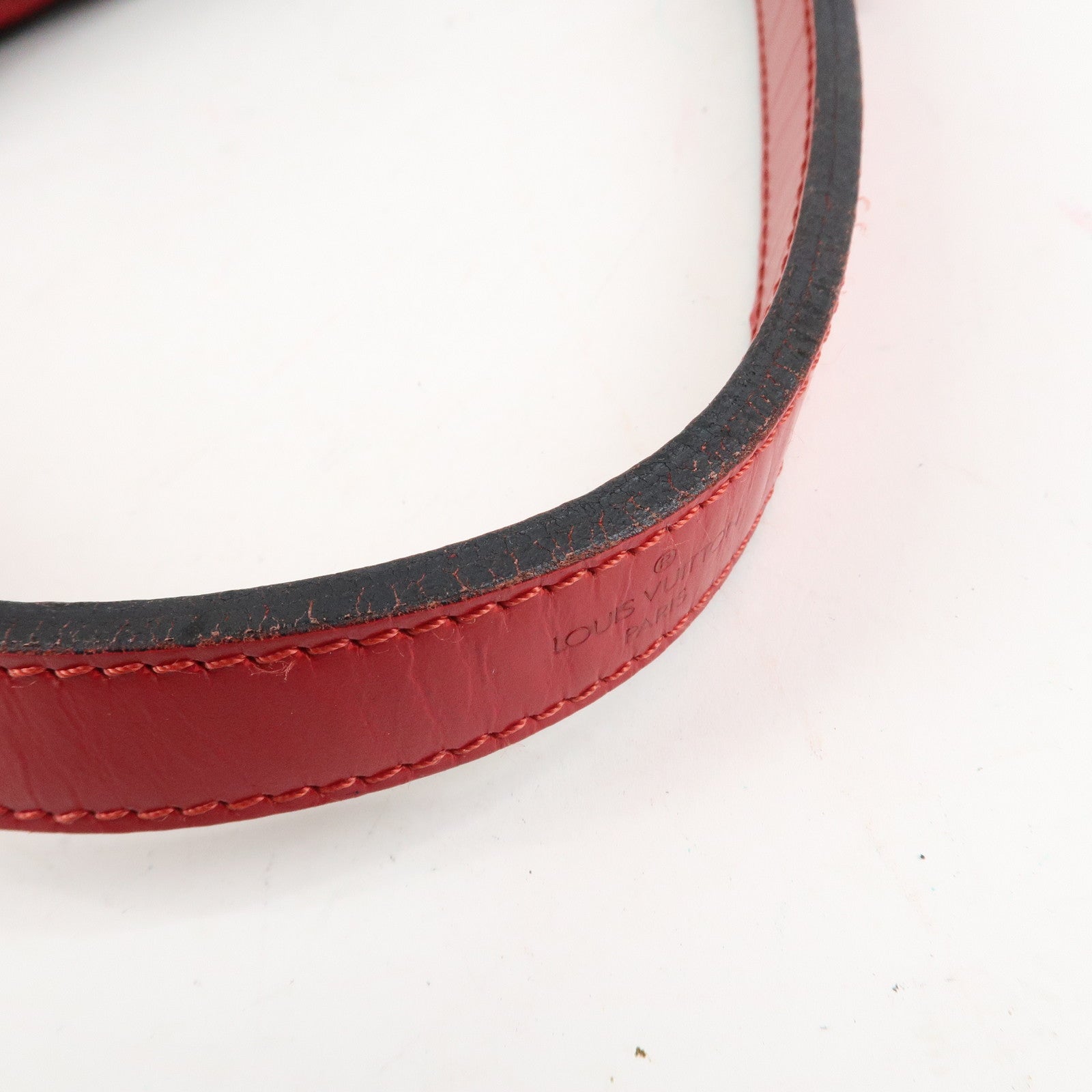 Louis Vuitton Epi Noe Shoulder Bag Noir Castilian Red M44017 Used