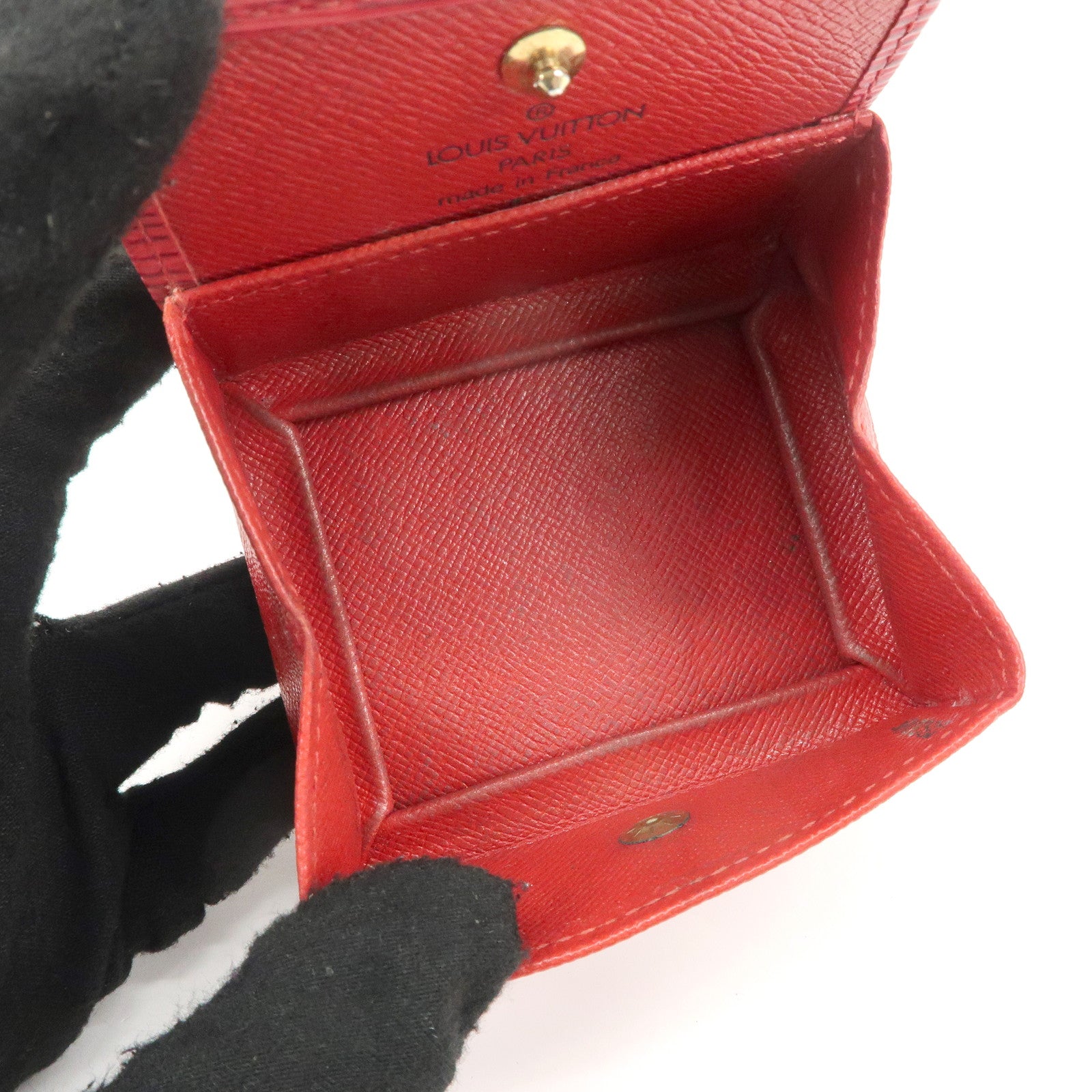 Set of 2 Louis Vuitton Epi Taiga Coin Case M63697 M30374 Used