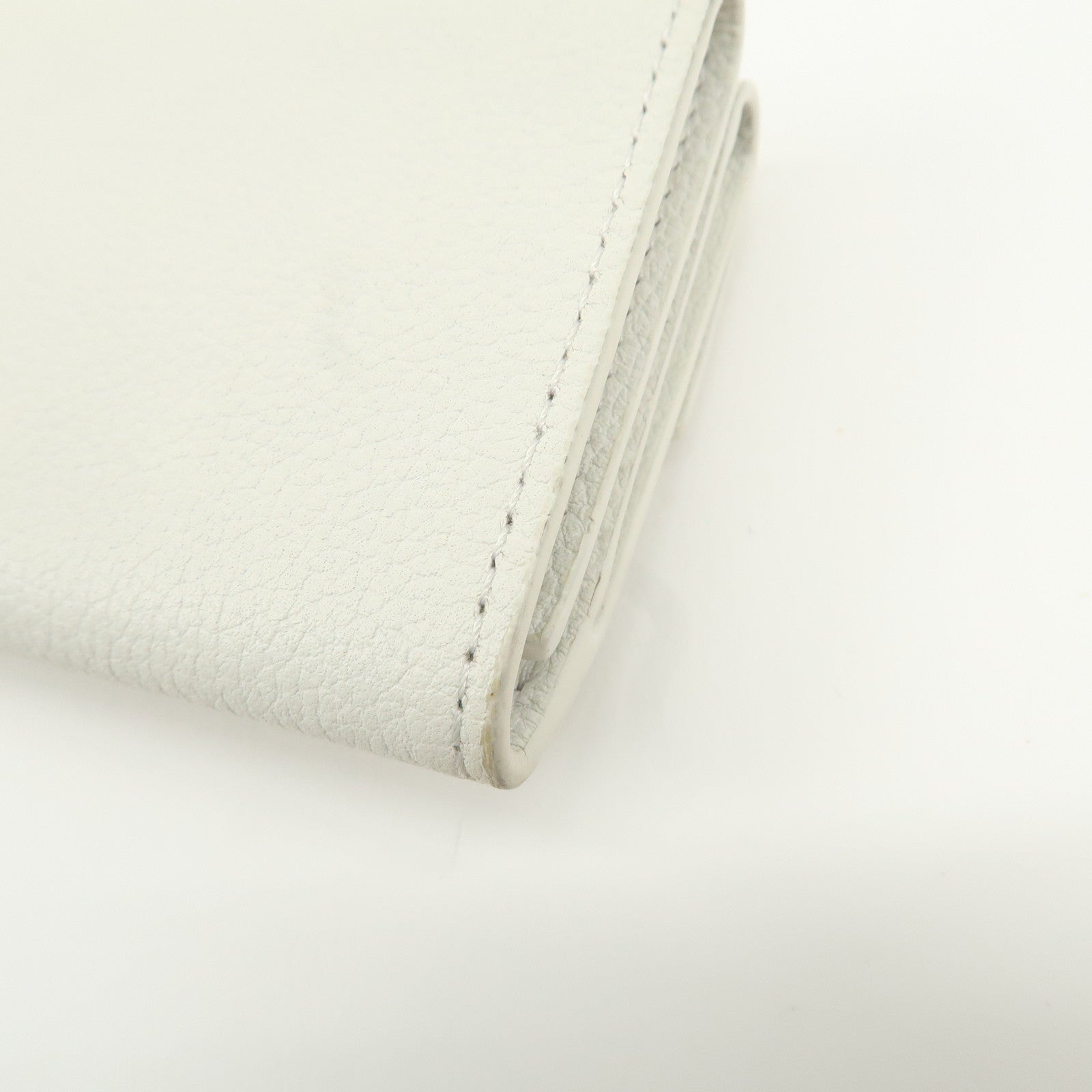 Louis Vuitton Portefeuille Lock Mini Wallet White M68482 Used