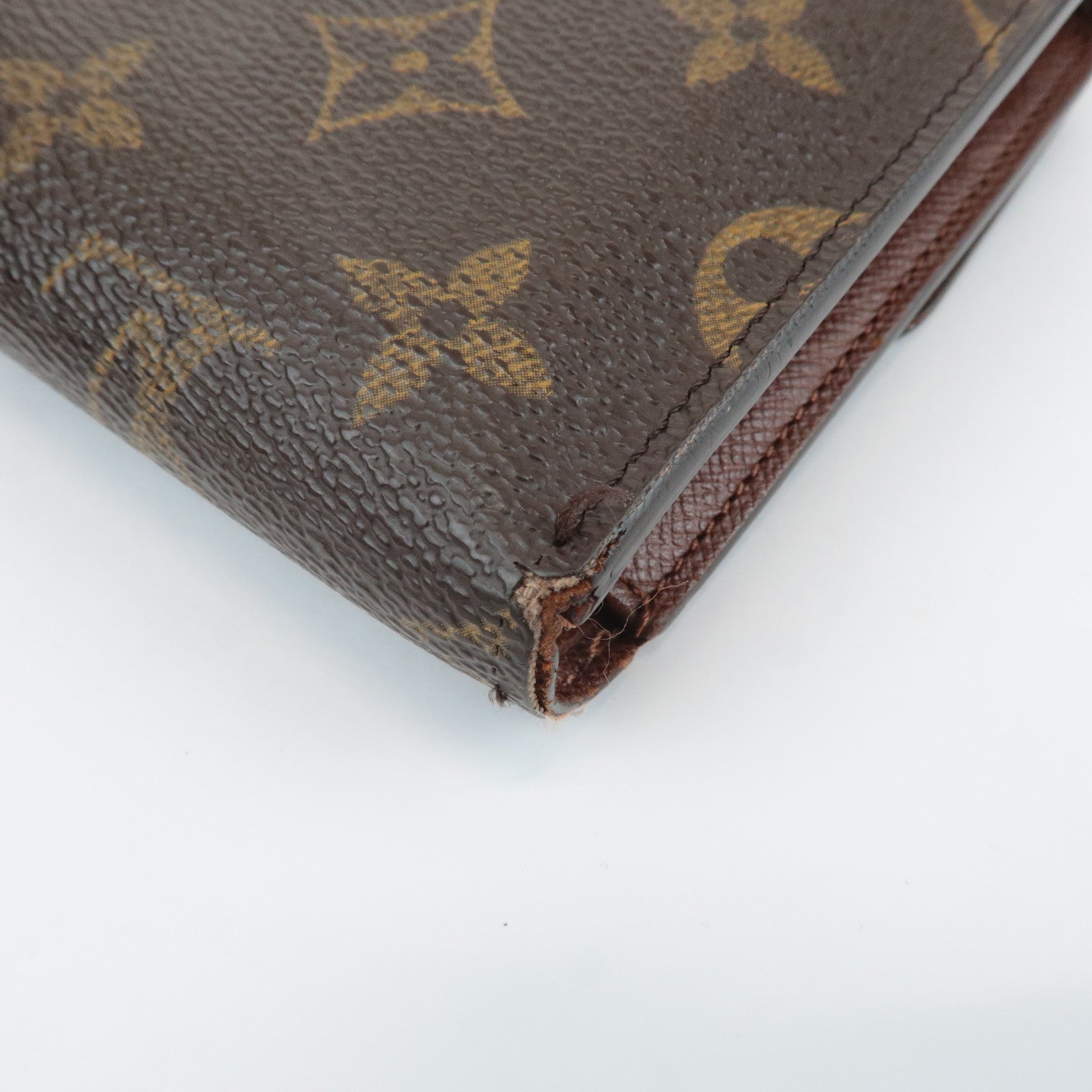 Louis Vuitton Monogram Porte Tresor Etui Papiers Wallet M61202 Used