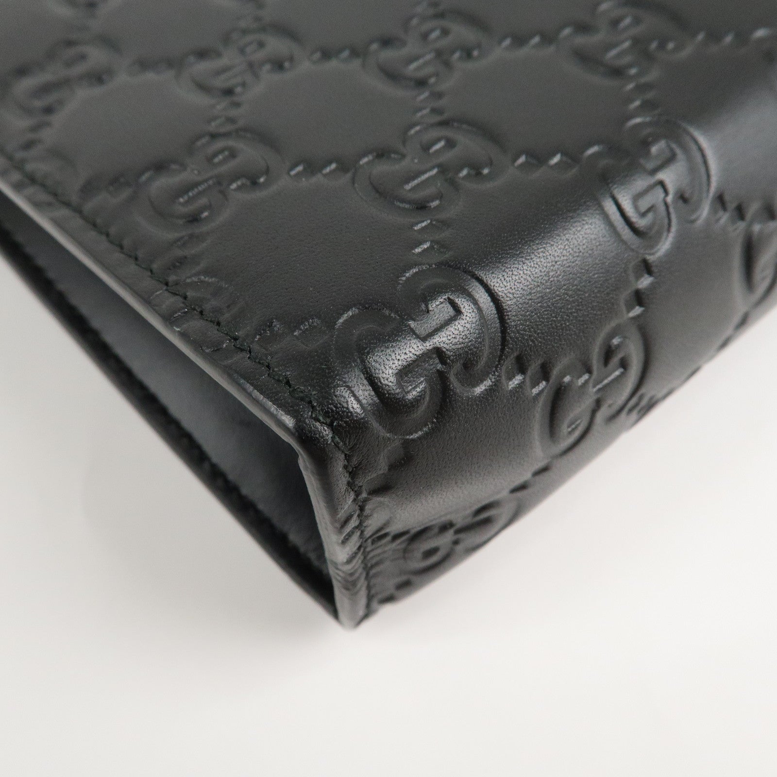 GUCCI Guccissima Sherry Guccissima Leather Clutch Bag 475316 Used