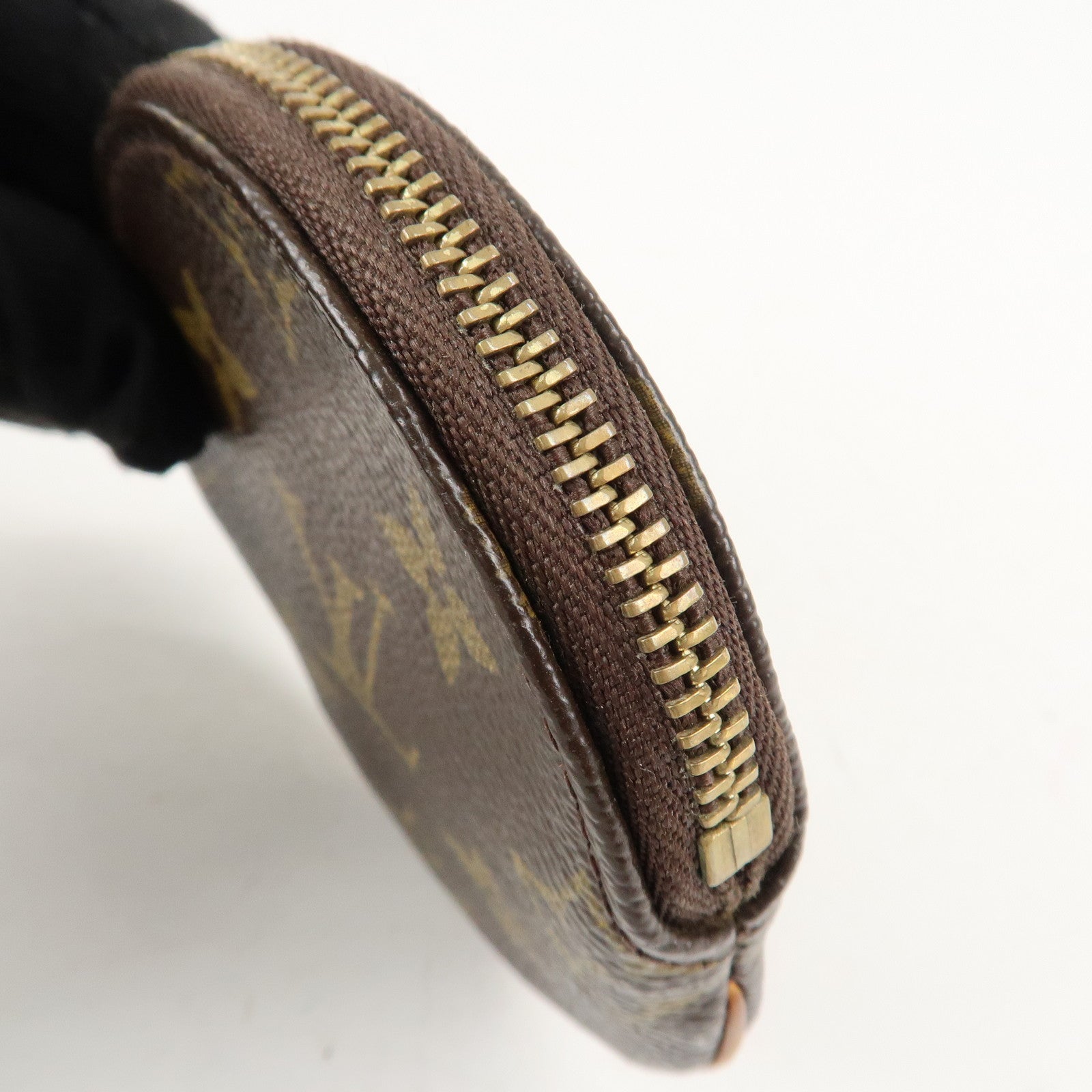 Set of2 Louis Vuitton Monogram Porte Monnaie Rond Coin Case M61926 Used
