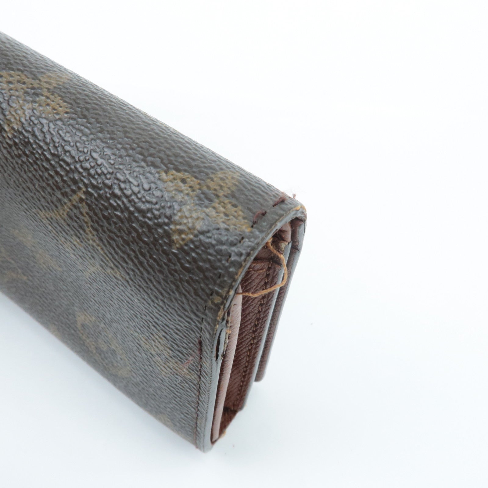 Louis Vuittton Set of 4 Monogram Porte Monnaie Portefeuil Wallet Used