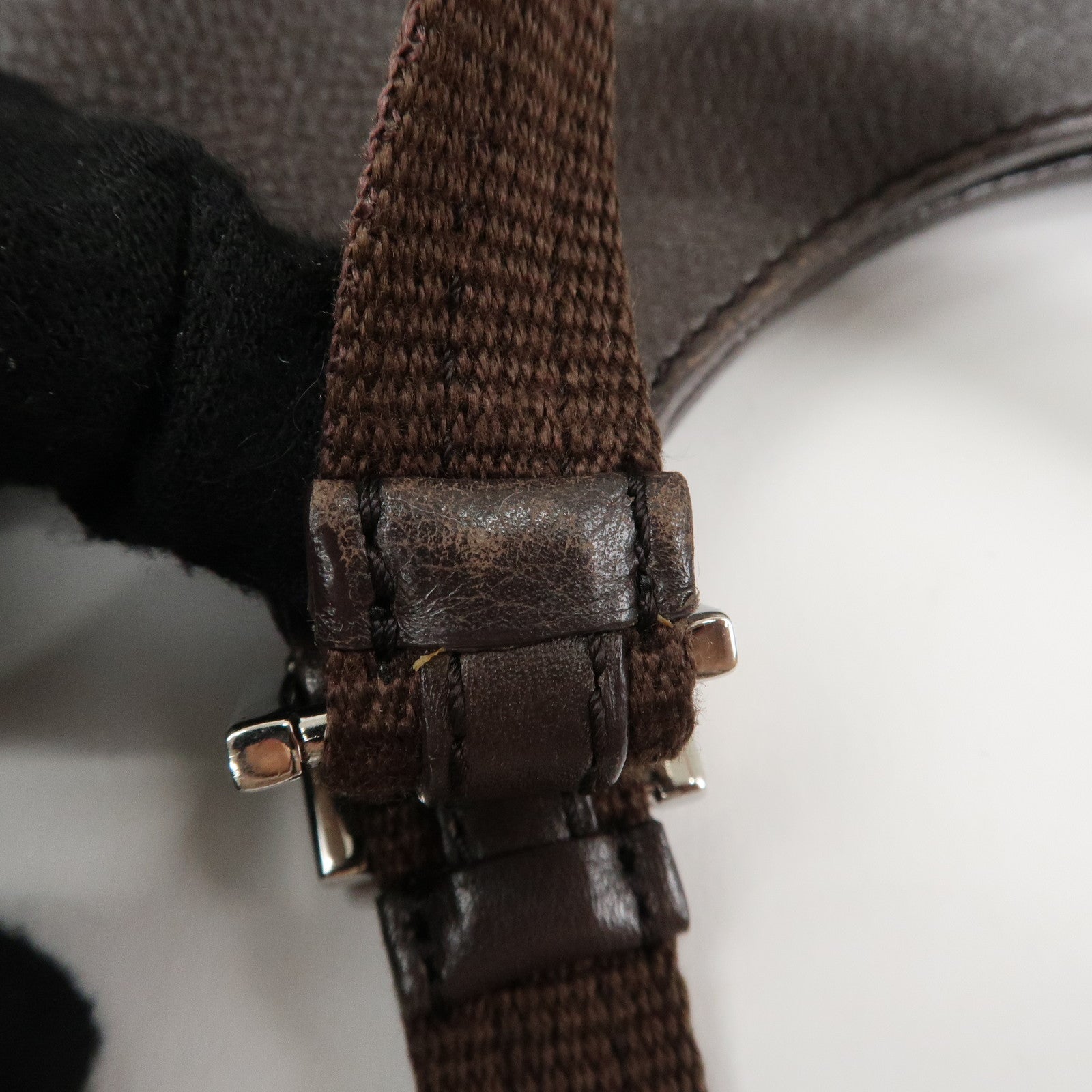 Christian Dior Trotter Street Chic Canvas Leather Hand Bag Used
