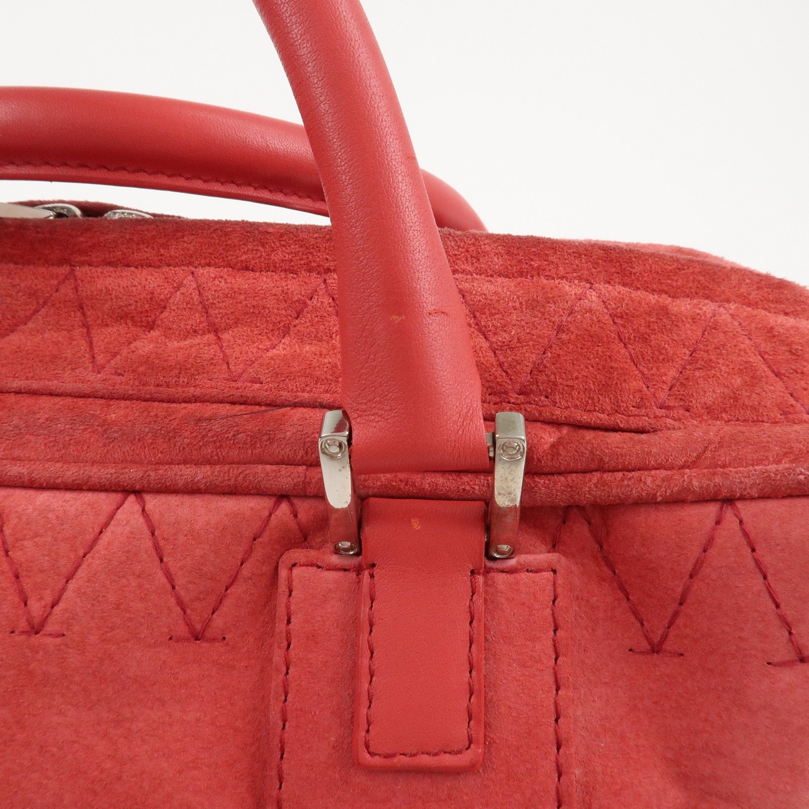 LOEWE Anagram Leather Amazona 36 Hand Bag Rose Used