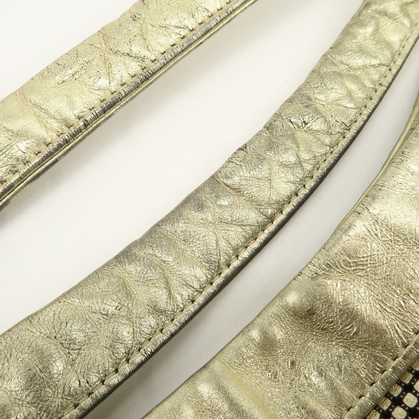 CHANEL COCO Mark Leather Big Gradation Shoulder Bag Used