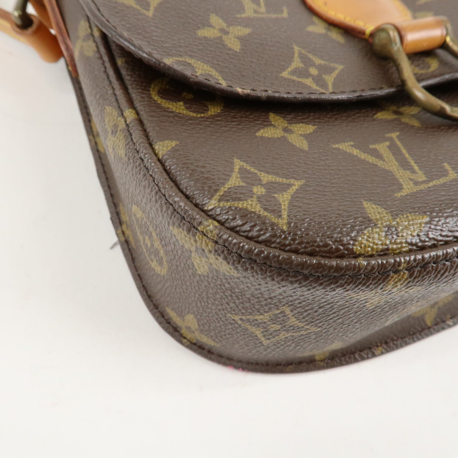 Louis Vuitton Monogram Saint Cloud MM Shoulder Bag Brown M51243 Used