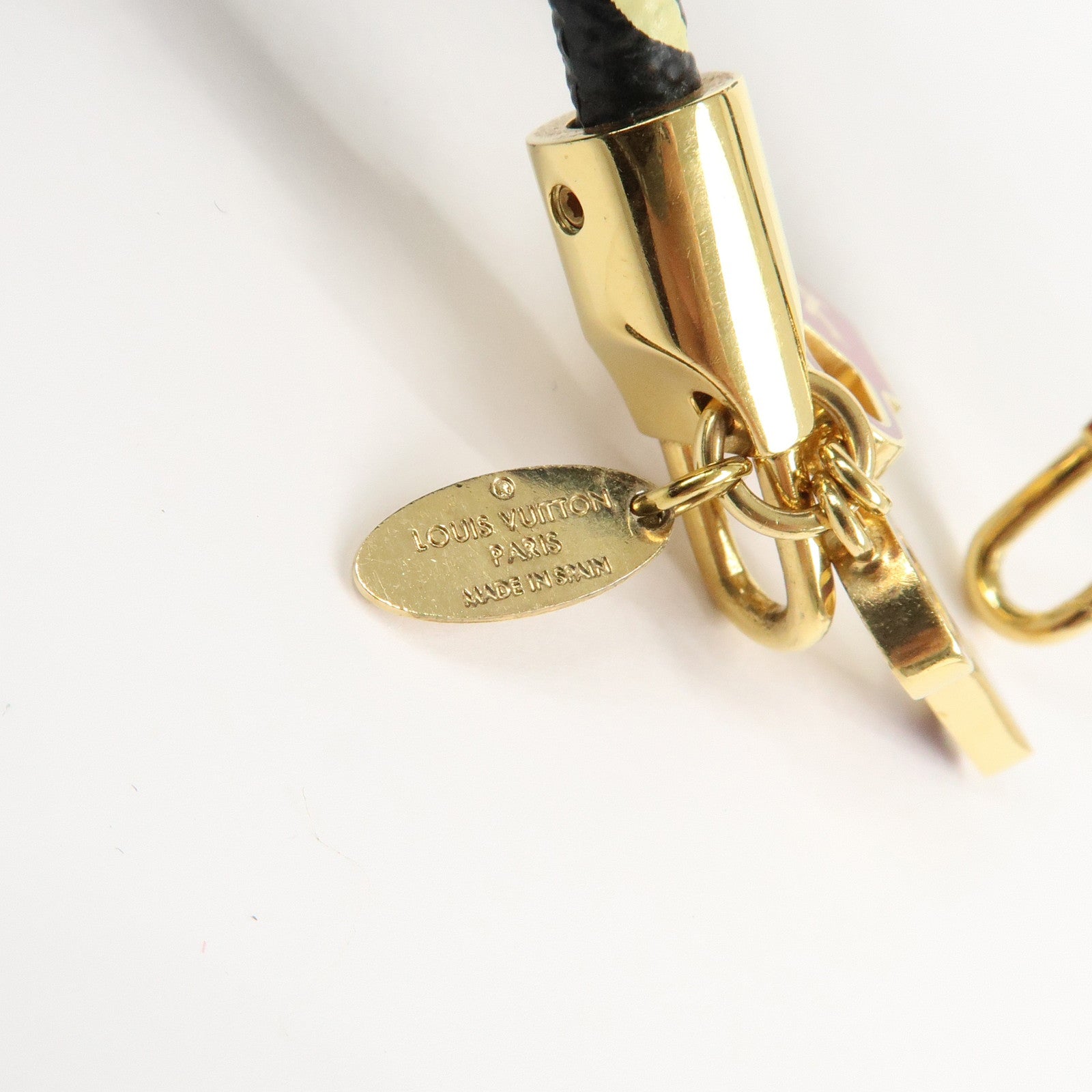 Louis Vuitton Monogram Multicolor Bracelet Lock It Noir M6603F Used