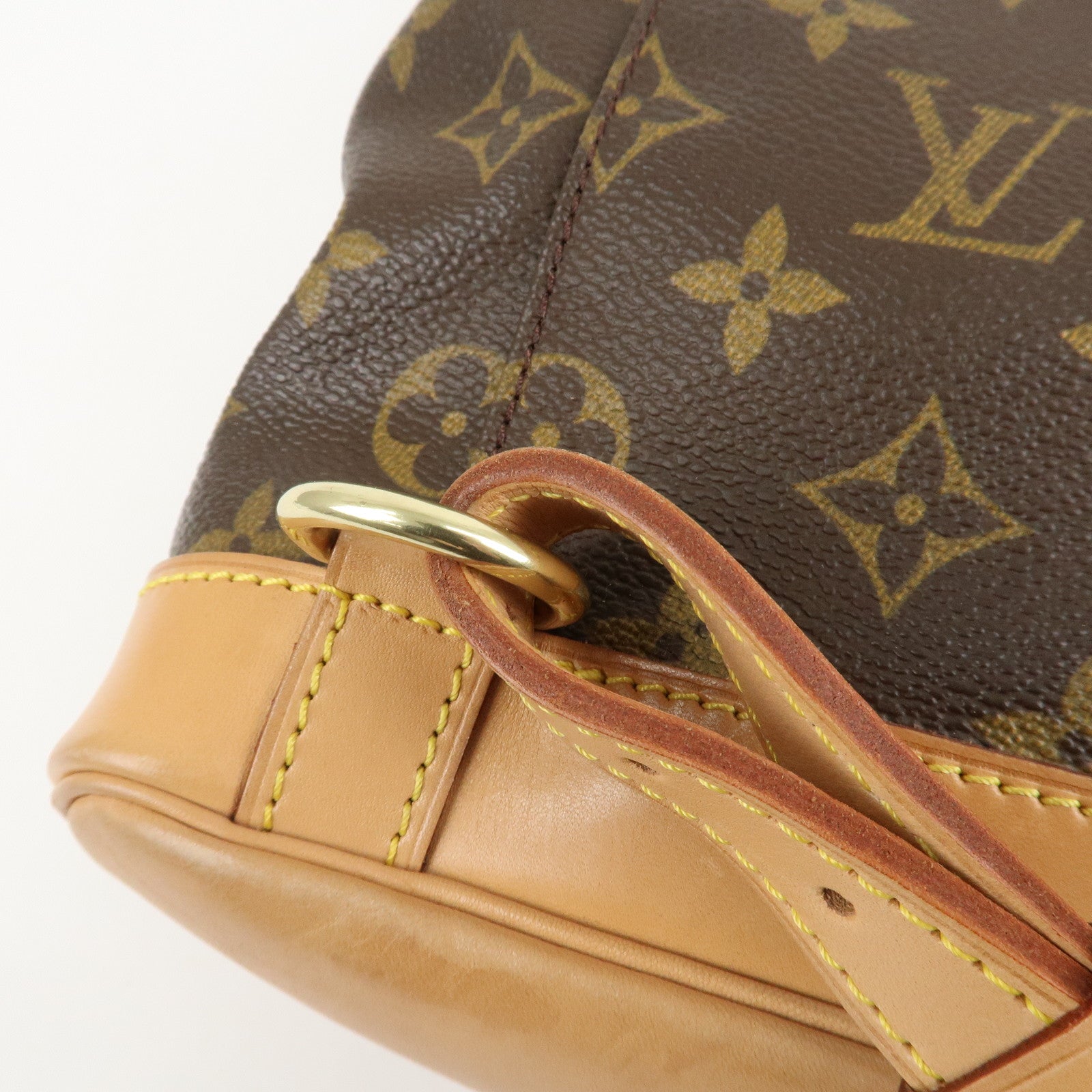 Louis Vuitton Monogram Montsouris MM Back Pack Bag M51136 Used