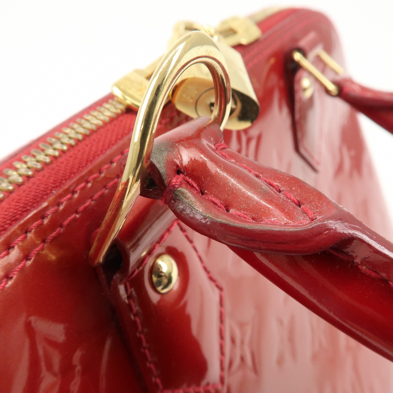 Louis Vuitton Monogram Vernis Alma PM Bag Pomme d'Amour M90096 Used