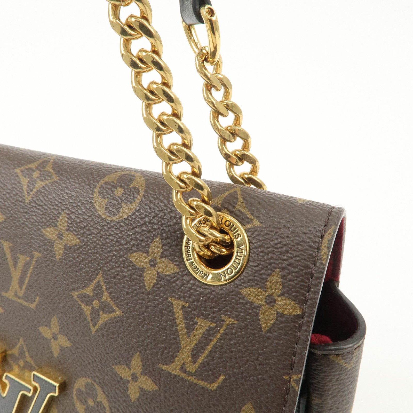 Louis Vuitton Monogram Passy Crossbody Chain Shoulder Bag M45592 Used