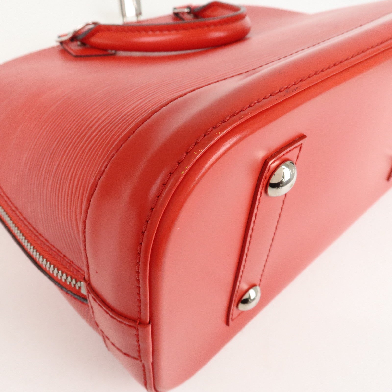 Louis Vuitton Epi Alma PM Hand Bag Coquelicot Red M41154 Used