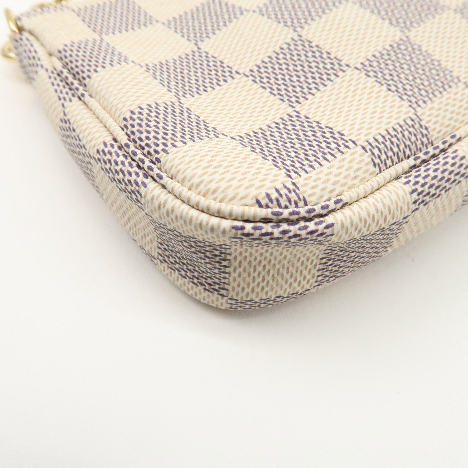 Louis Vuitton Damier Azur Mini Pochette Accessoires Pouch N58010 Used