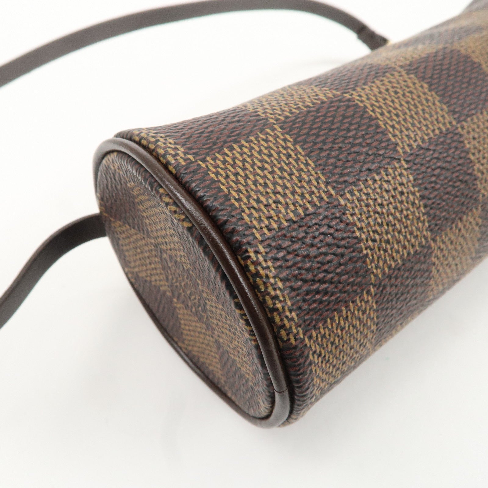 Louis Vuitton Damier Ebene Mini Pouch for Papillon Bag Brown Used