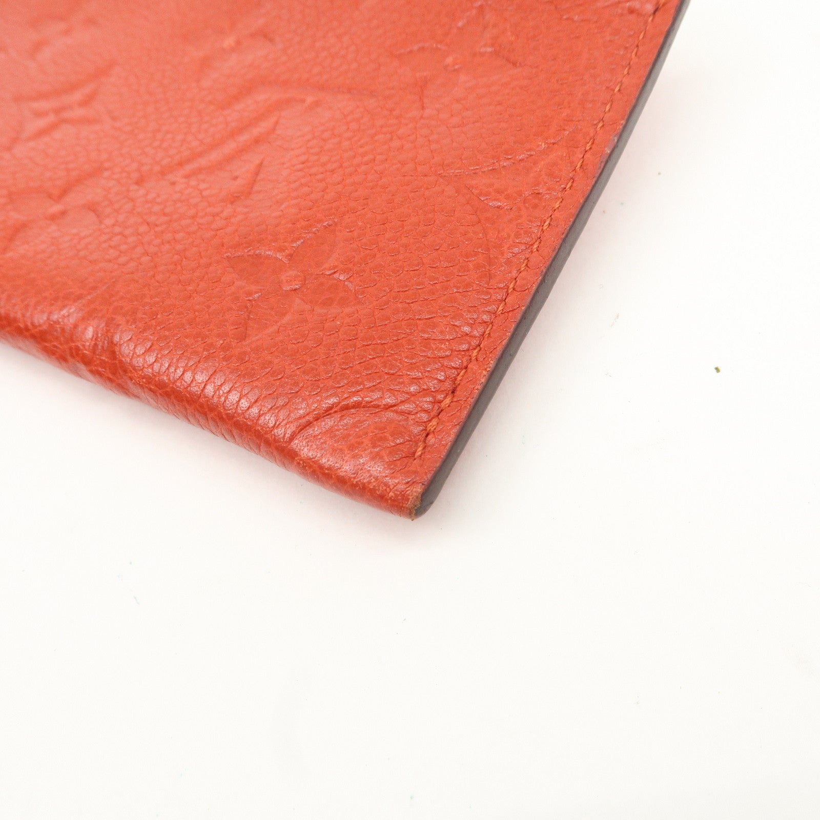 Louis Vuitton Monogram Empreinte Portefeuille Cerise Cion Case Used