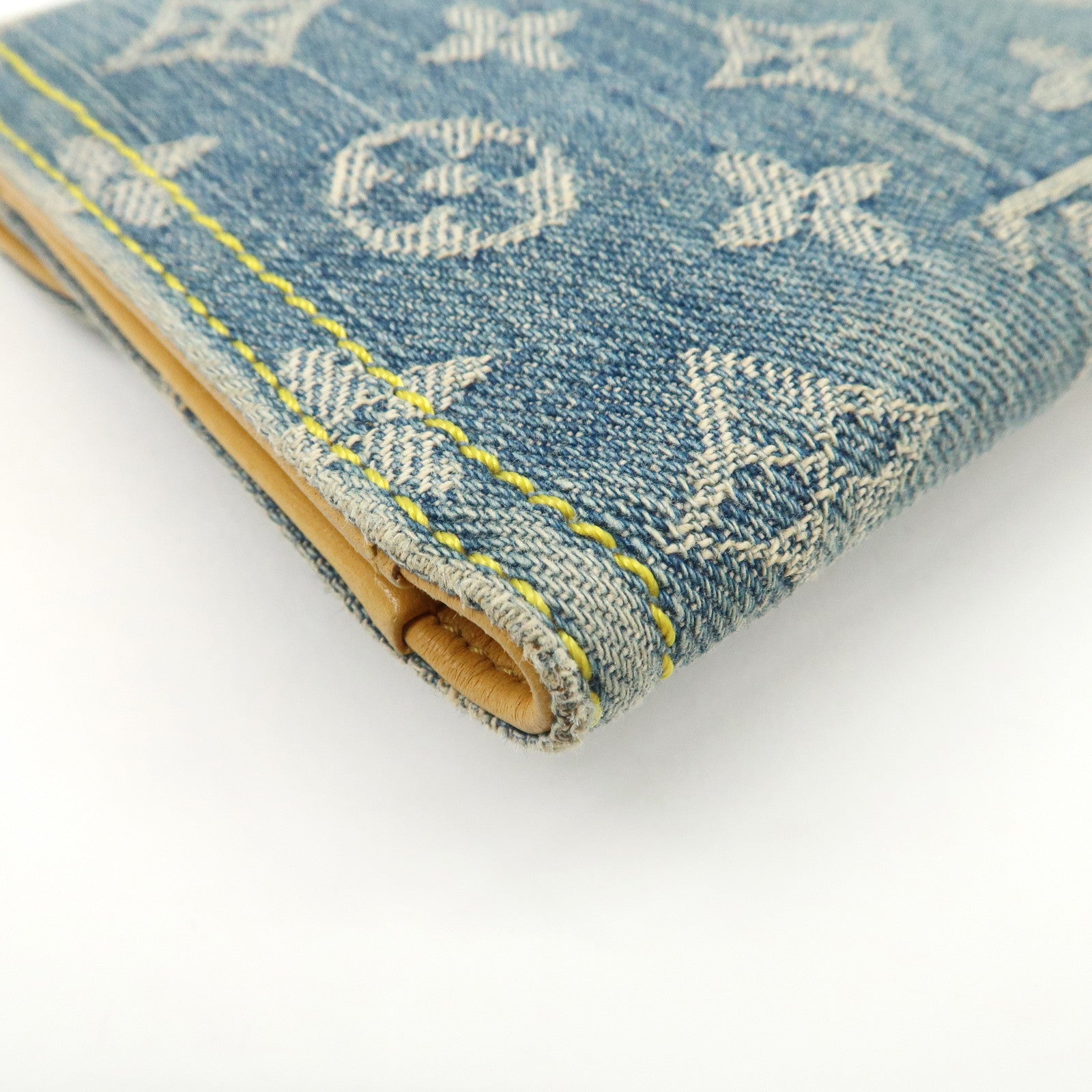Louis Vuitton Monogram Denim Portefeuille Amelia Wallet M95511 Used