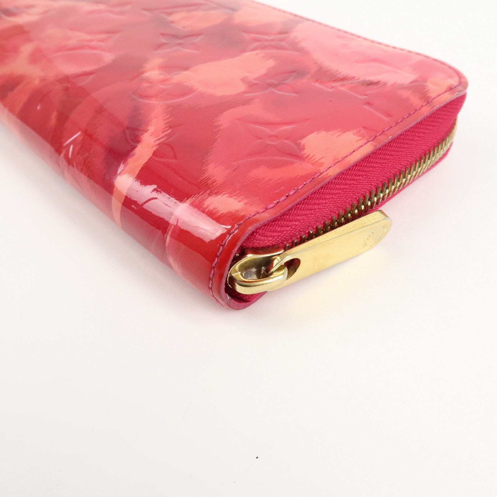 Louis Vuitton Monogram Vernis Ikat Flower Zippy Wallet M90019 Used