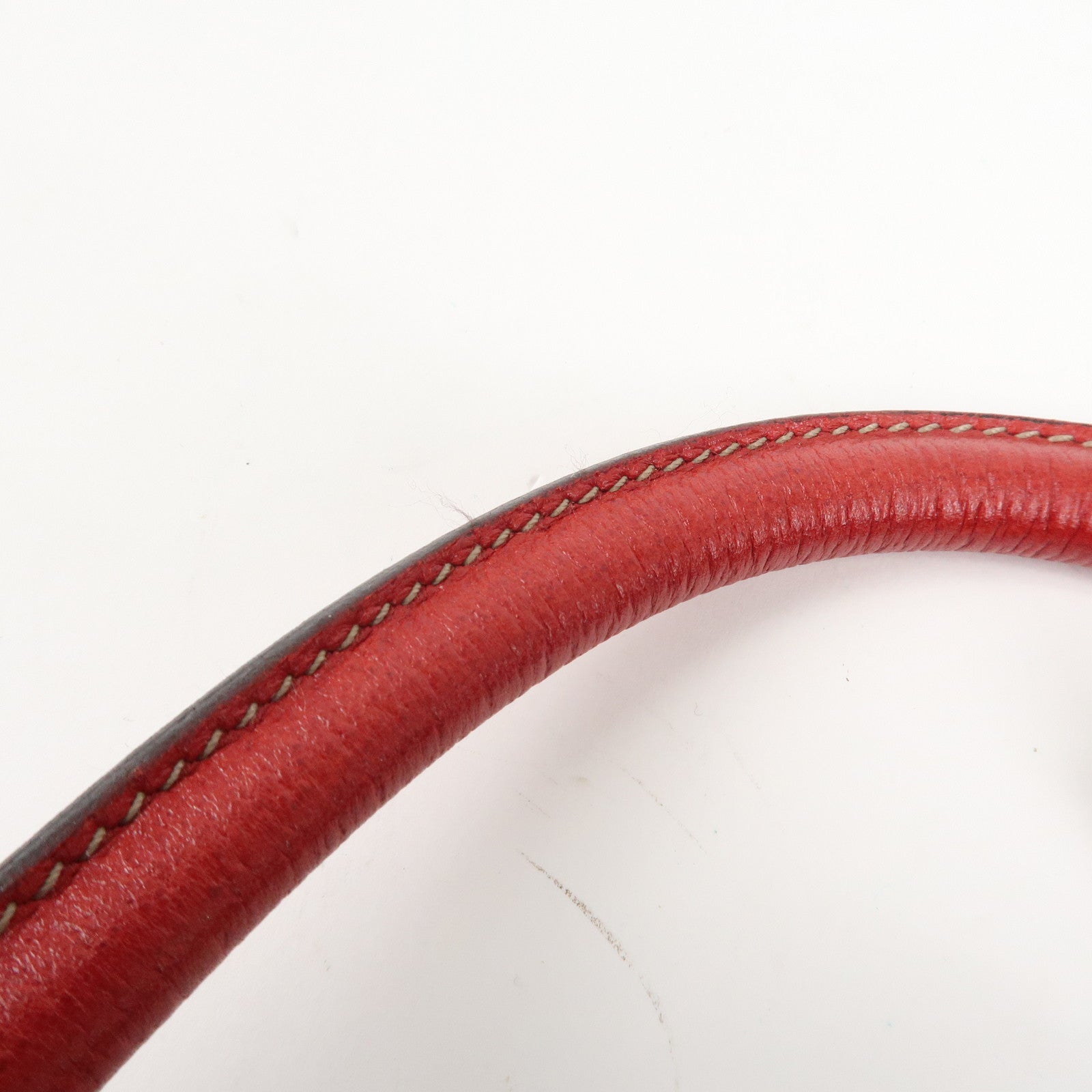 GUCCI Abbey GG Canvas Leather Shoulder Bag Beige Navy Red 130939 Used