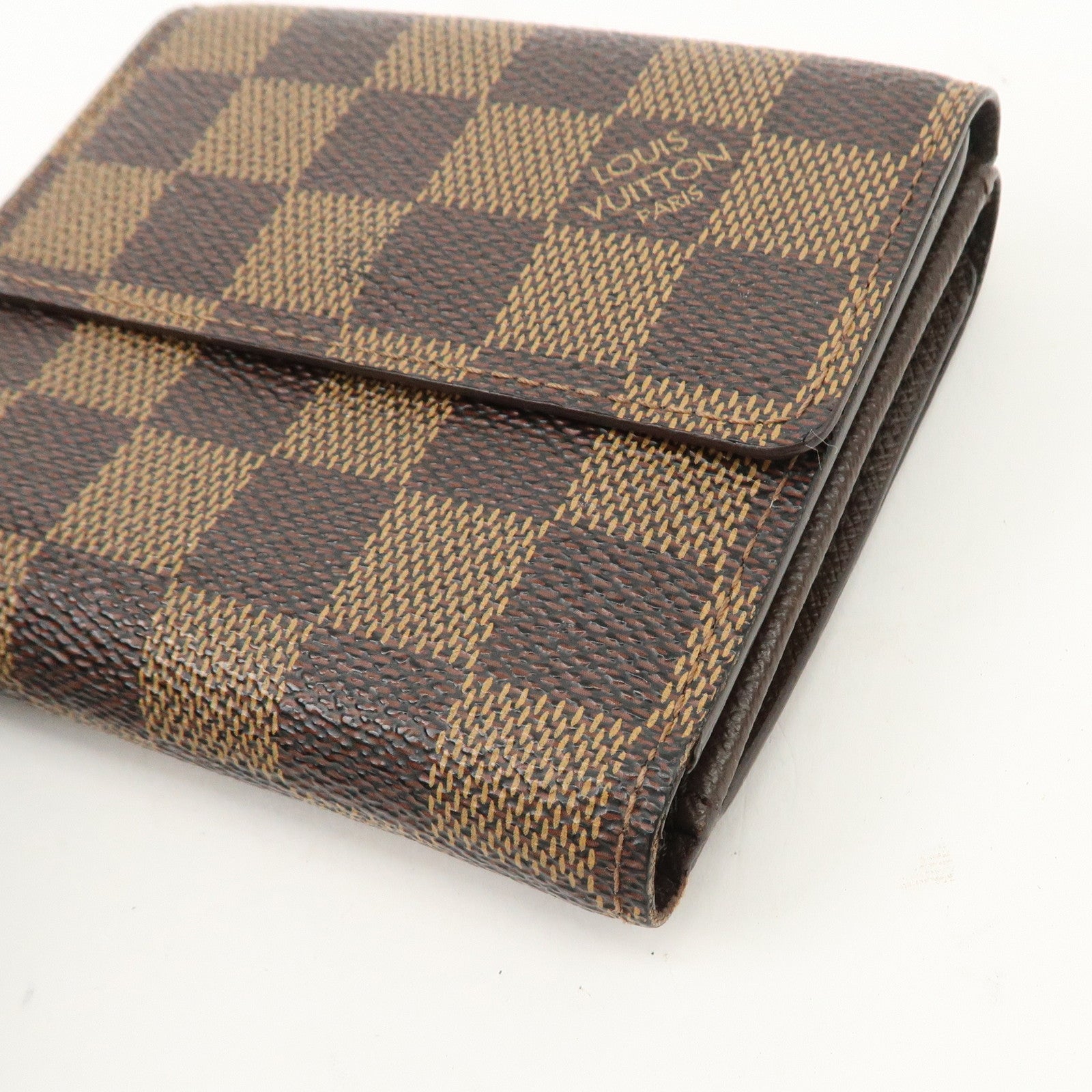 Louis Vuitton Damier Porte Monnaie Bier Carte Credit N61652 Used