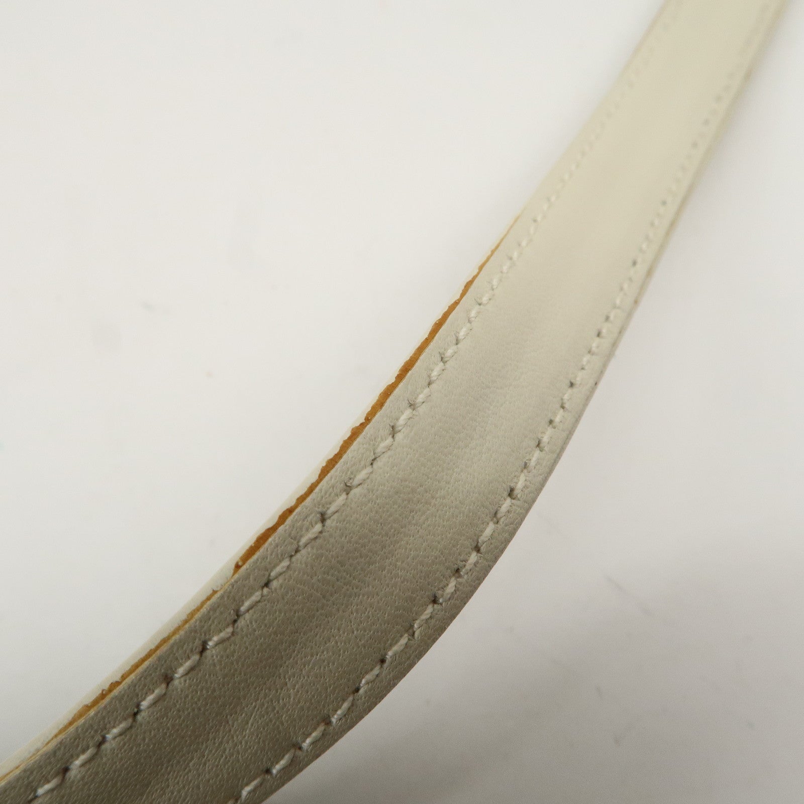 LOEWE Anagram Suede Leather Shoulder Bag Beige Ivory Used