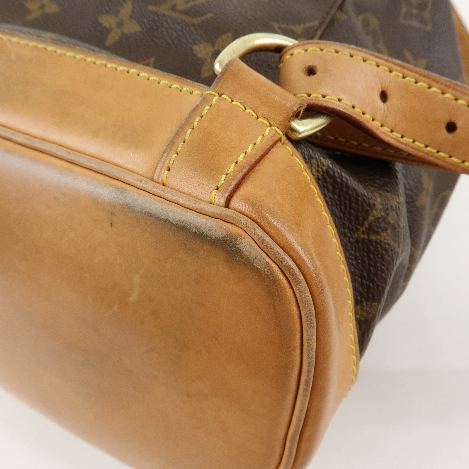 Louis Vuitton Monogram Montsouris MM Back Pack Bag M51136 Used