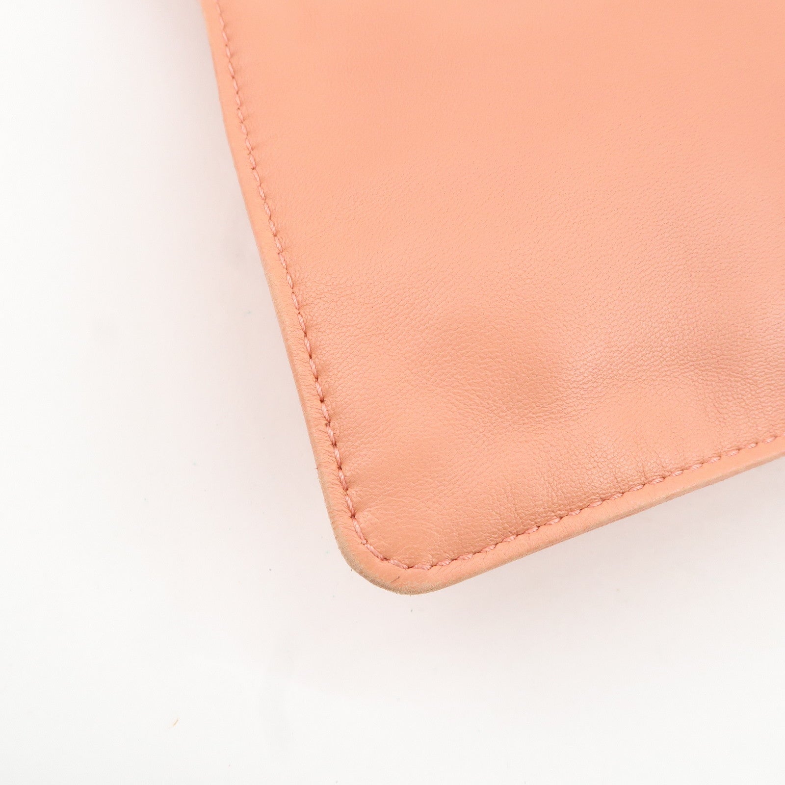 LOEWE Anagram Leather Tote Bag Hand Bag Pink Used