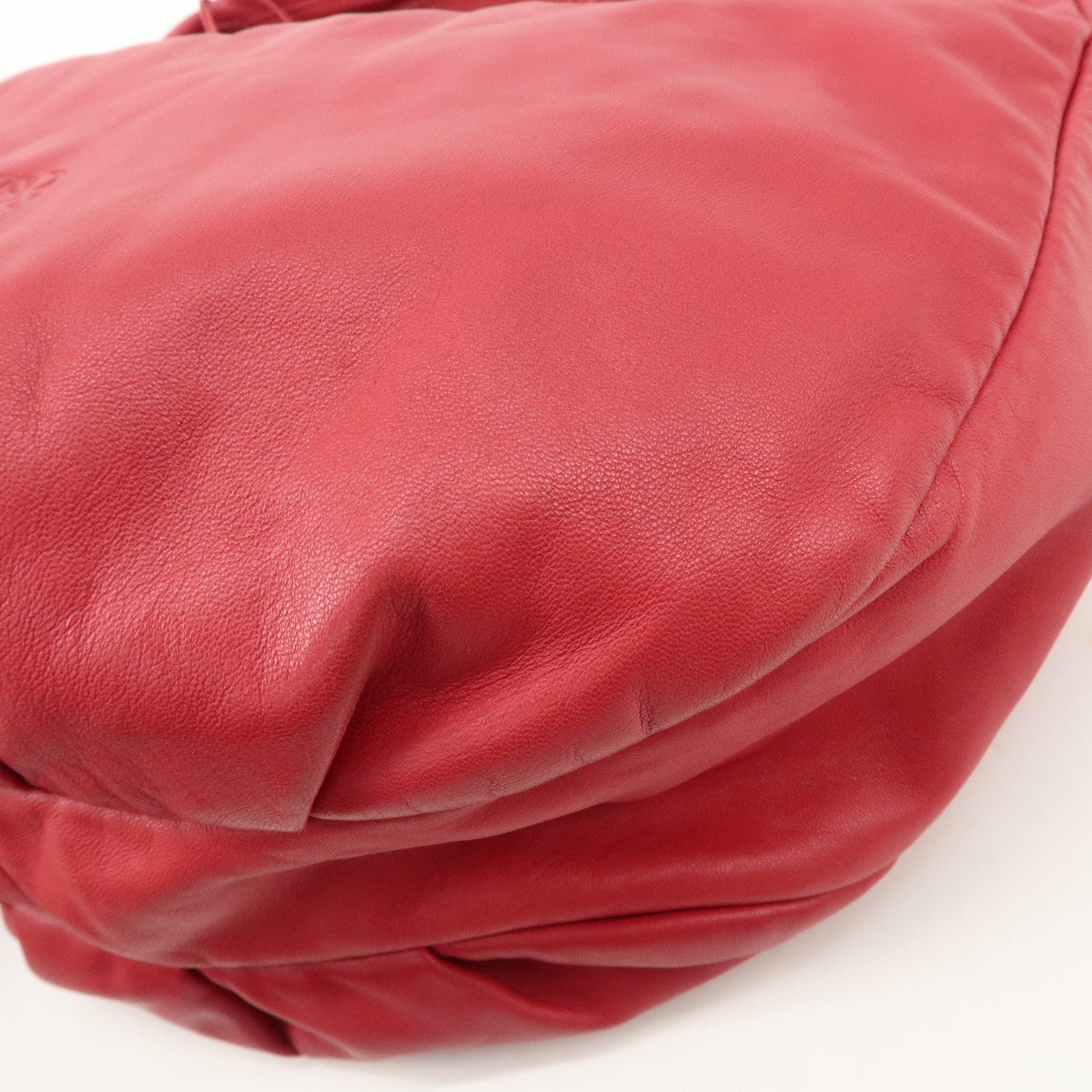 LOEWE Anagram Nappa Leather Viento One Shoulder Bag Pink Used