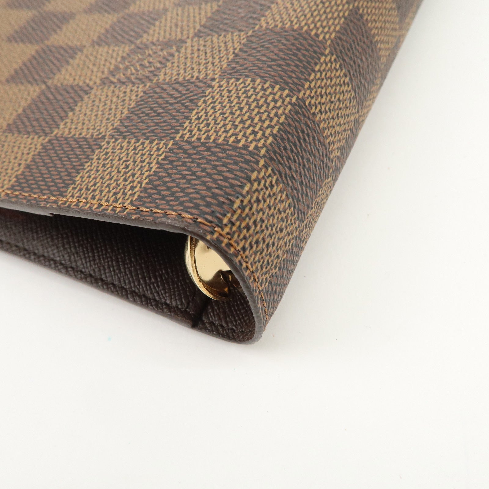 Louis Vuitton Damier Agenda MM Planner Cover Brown R20240 Used
