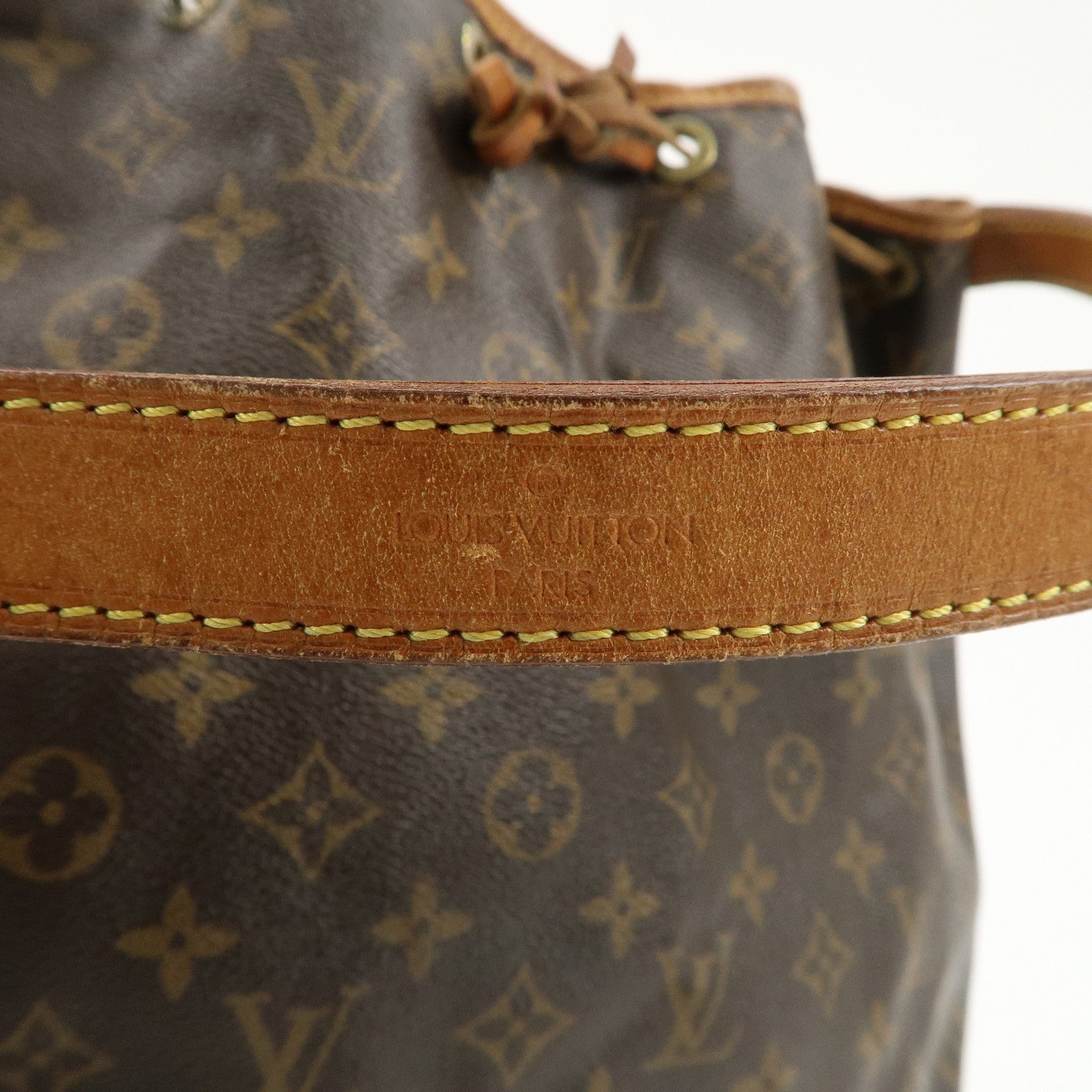 Louis Vuitton Monogram Noe Shoulder Bag Hand Bag Brown M42224 Used