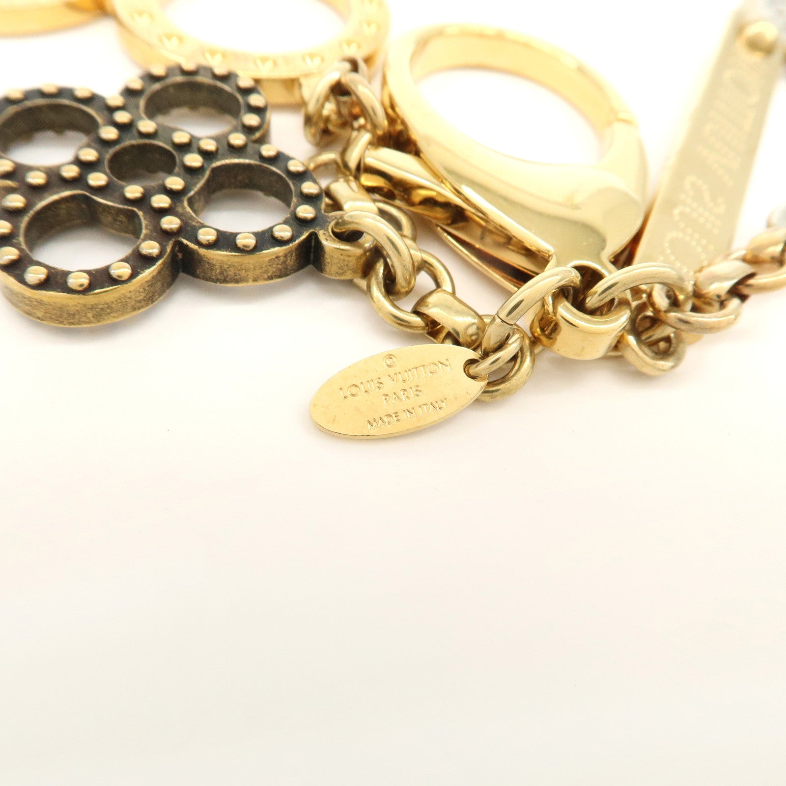 Louis Vuitton Bijoux Sac Tapage Bag Charm Gold Silver M65090 Used